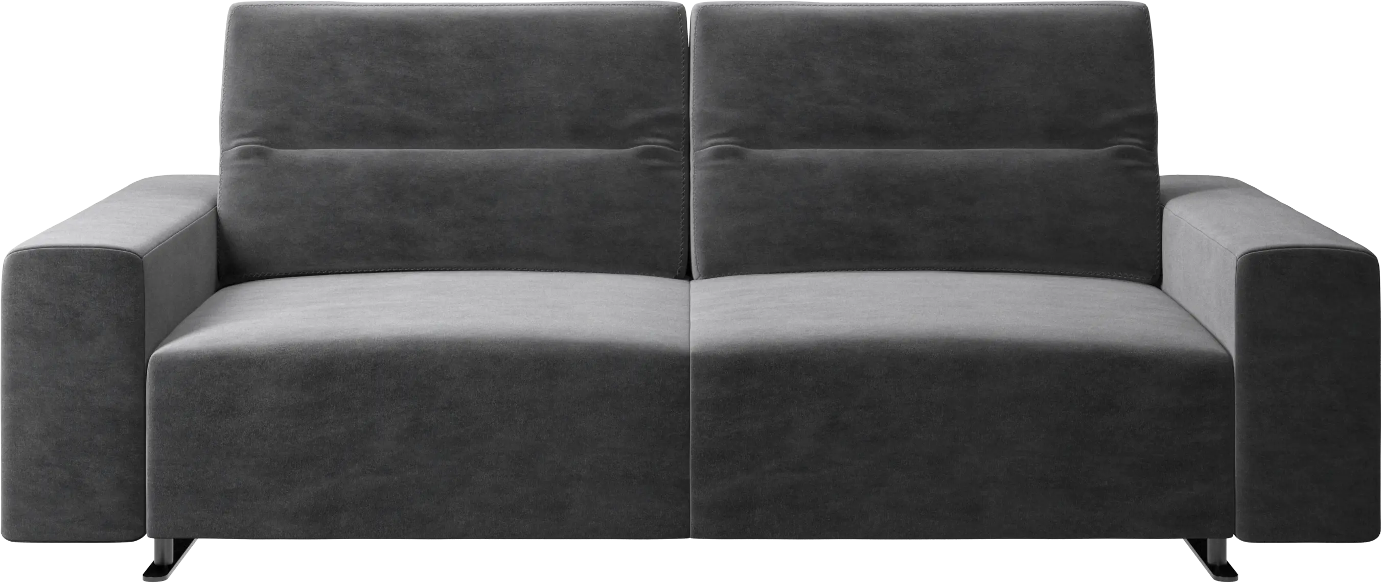 Hampton sofa with adjustable back and storage on the right side