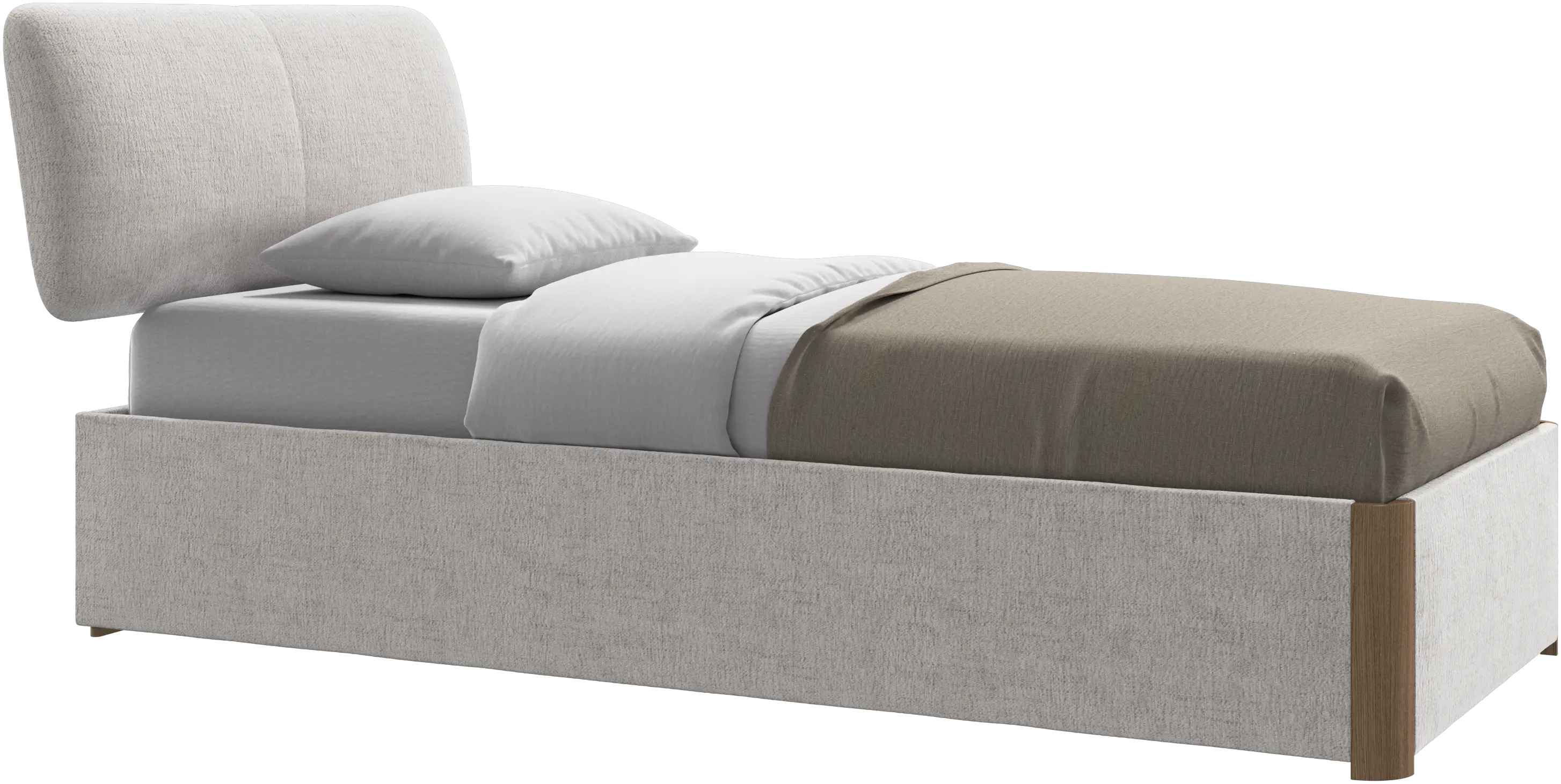 Element ベッド、ベッド取り付け型ヘッドボード、すのこ付きと収納ソリューション、マットレス別売り