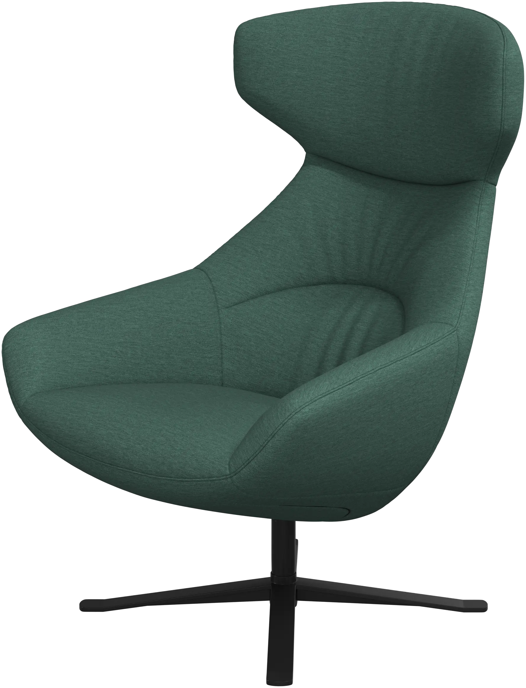Porto chair with reclining back function and swivel base