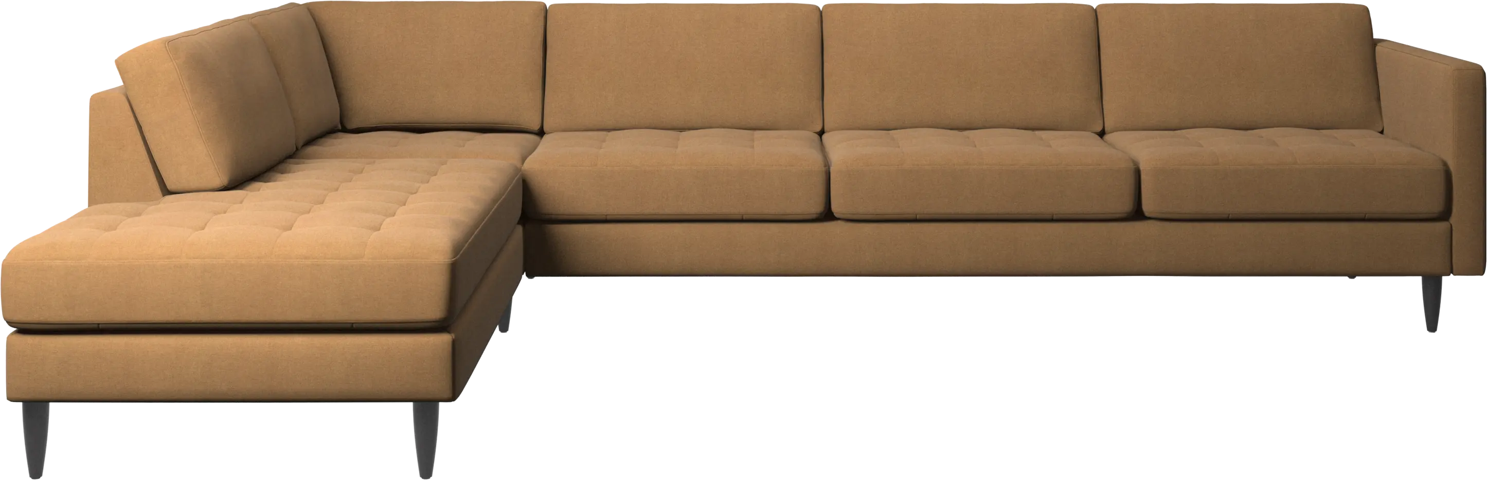Osaka corner sofa with lounging unit, tufted seat