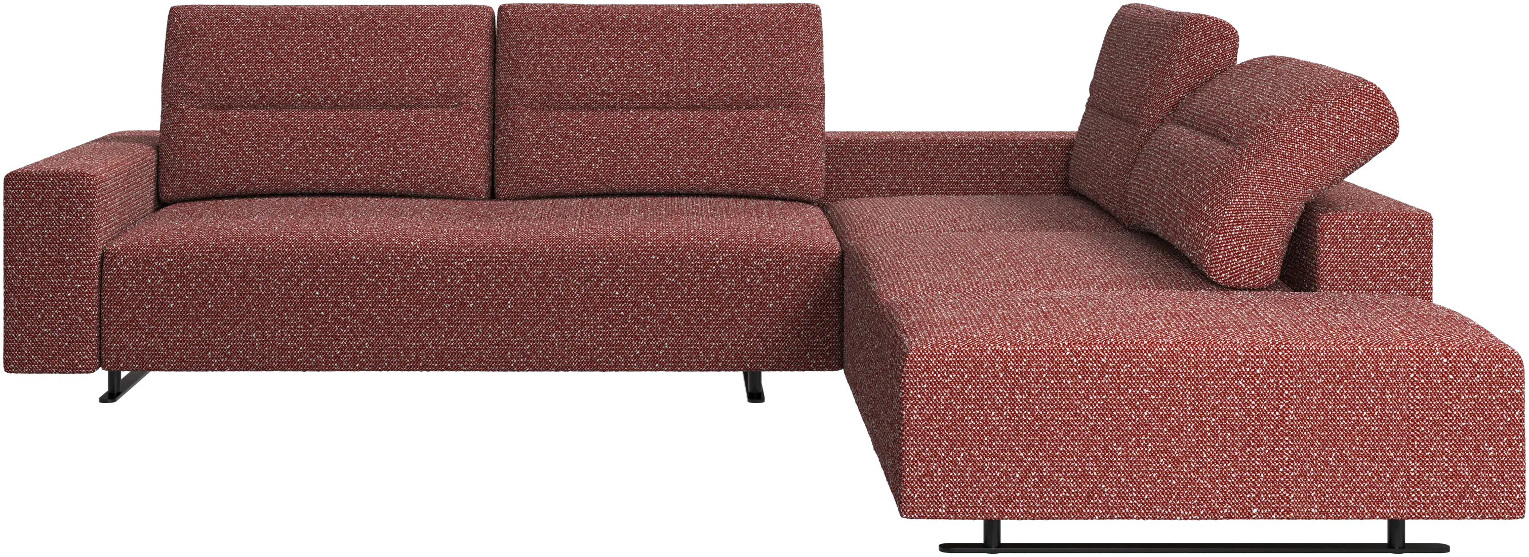 Hampton corner sofa with adjustable back and lounging unit