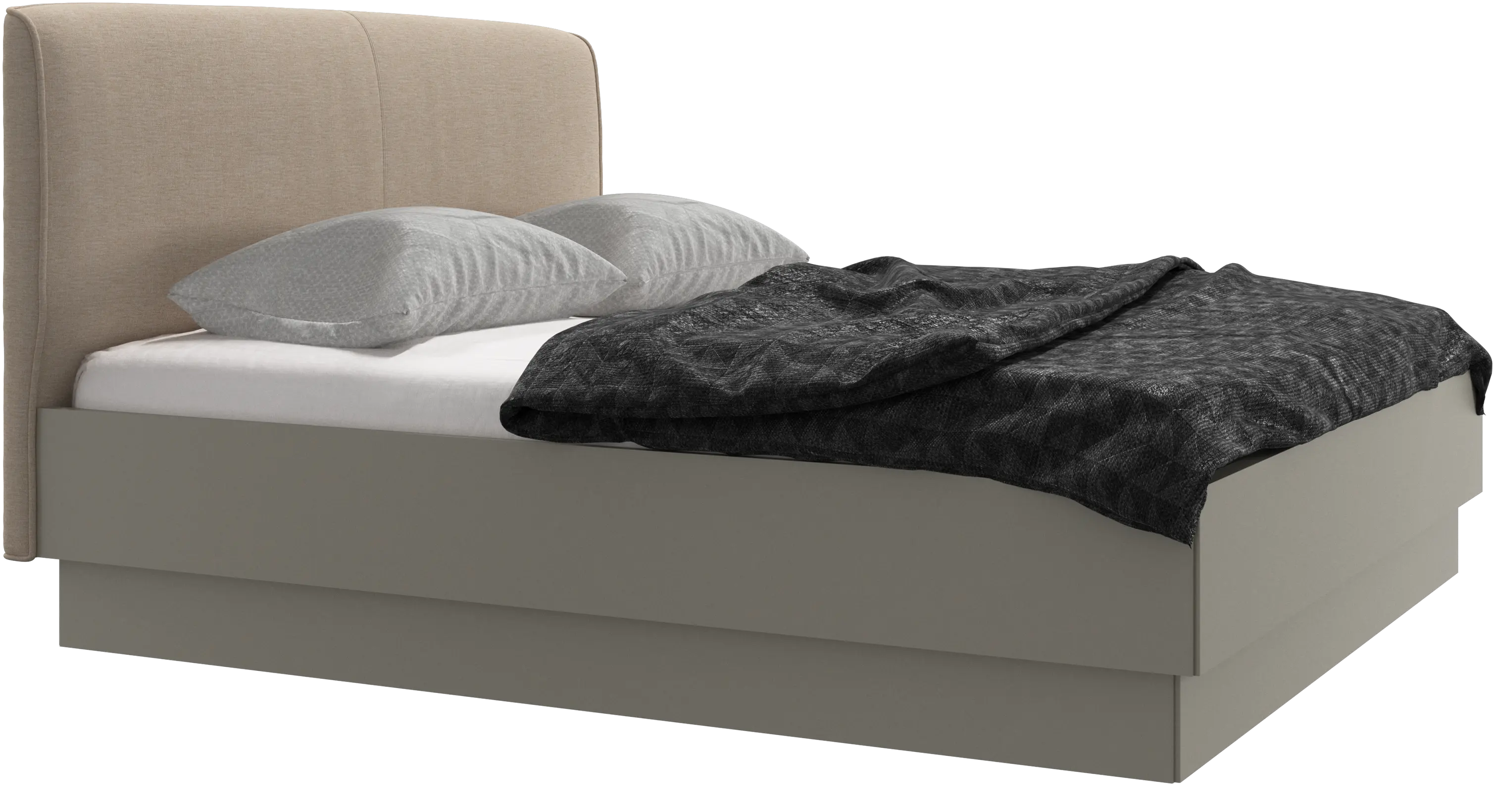 Houston, upholstered bed with storage