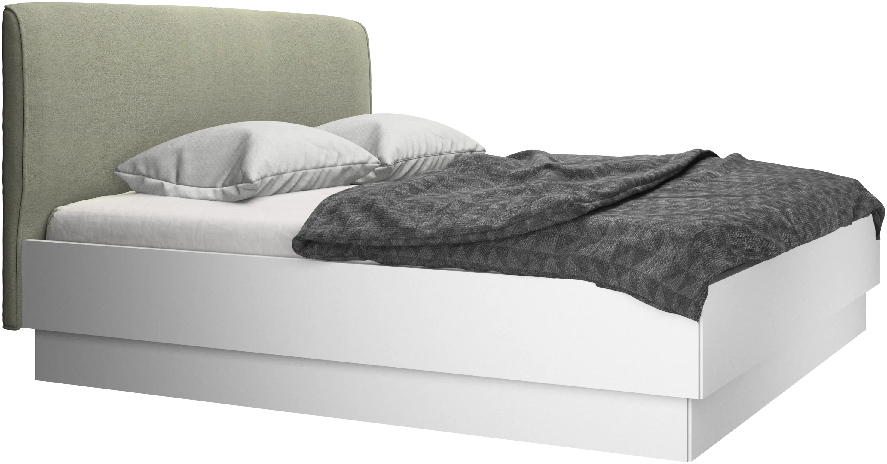 Houston, upholstered bed with storage