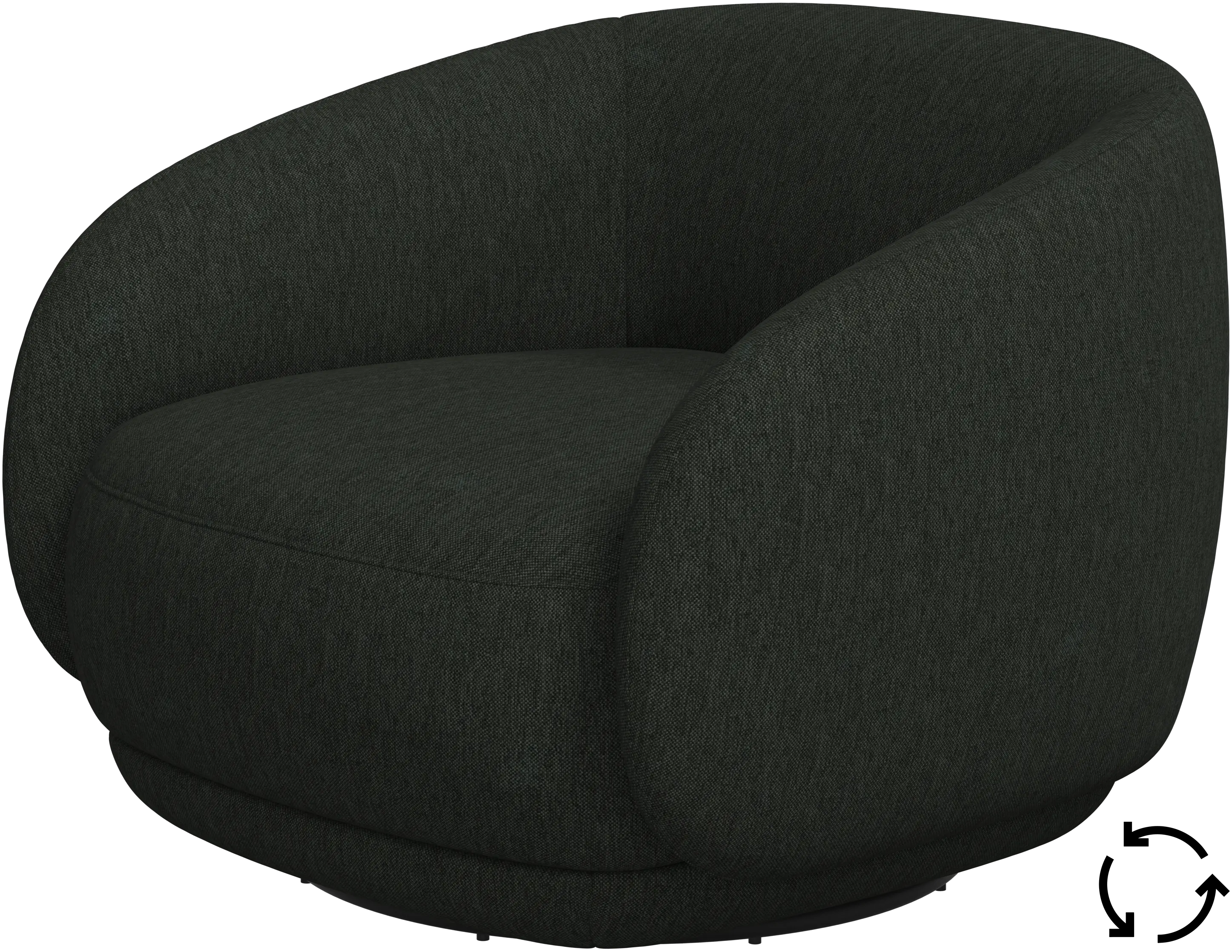 Bolzano armchair with swivel function