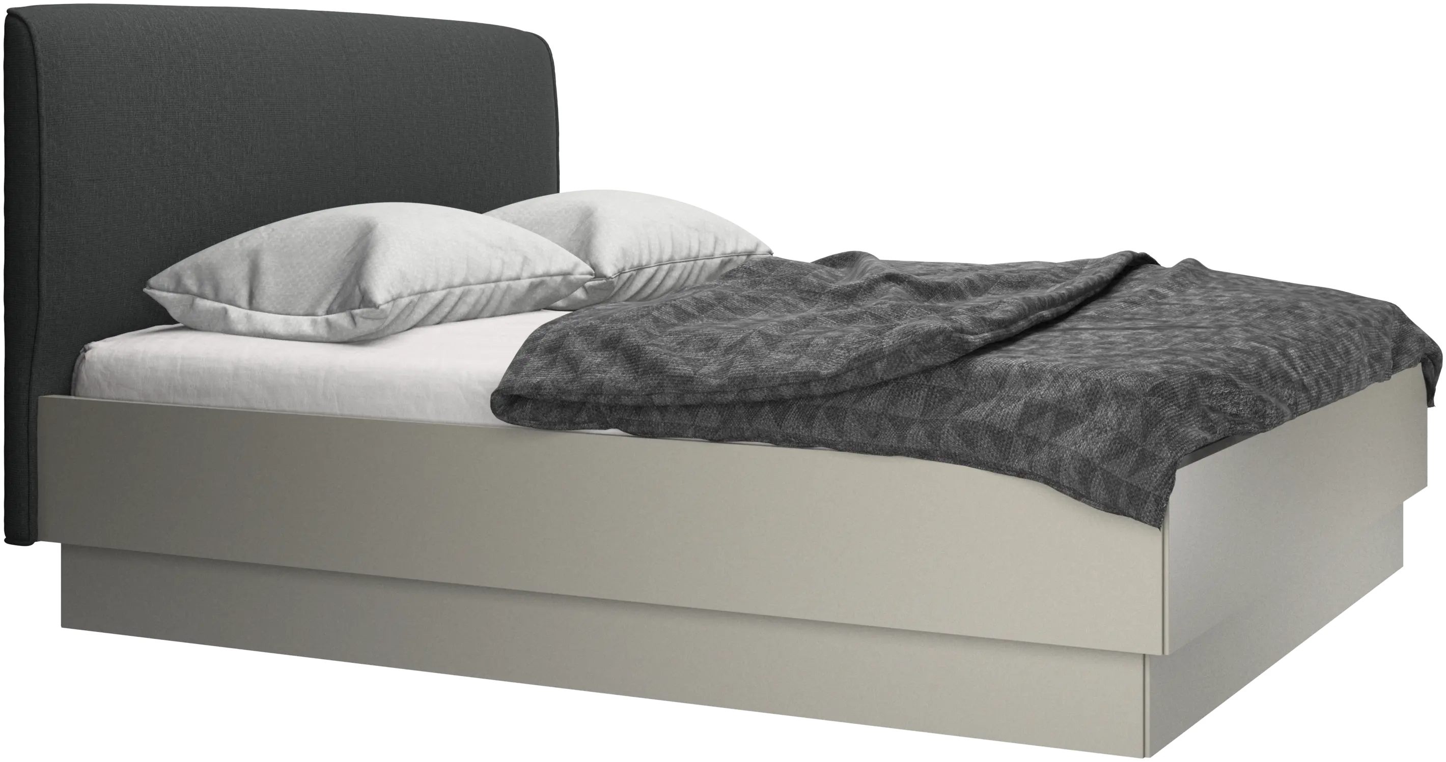 Houston, upholstered bed with storage