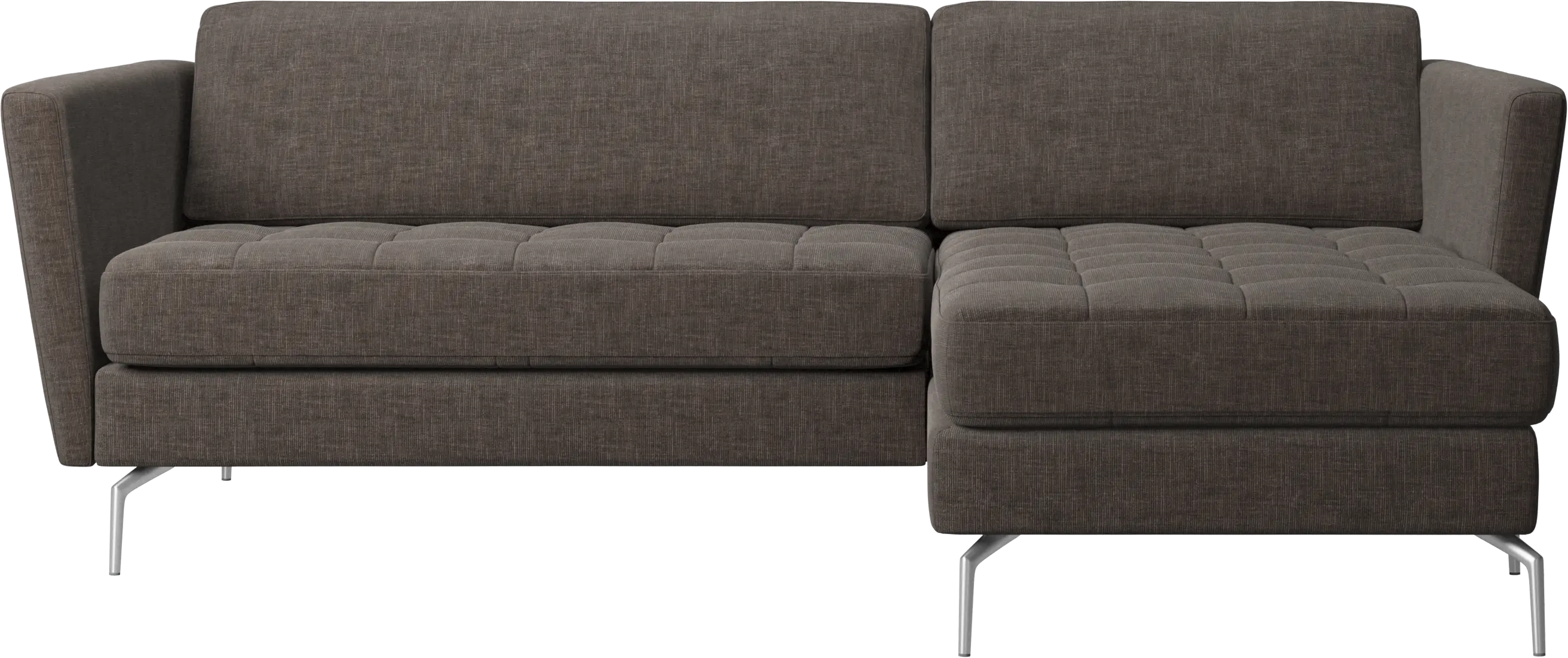 Osaka sofa with resting unit, tufted seat