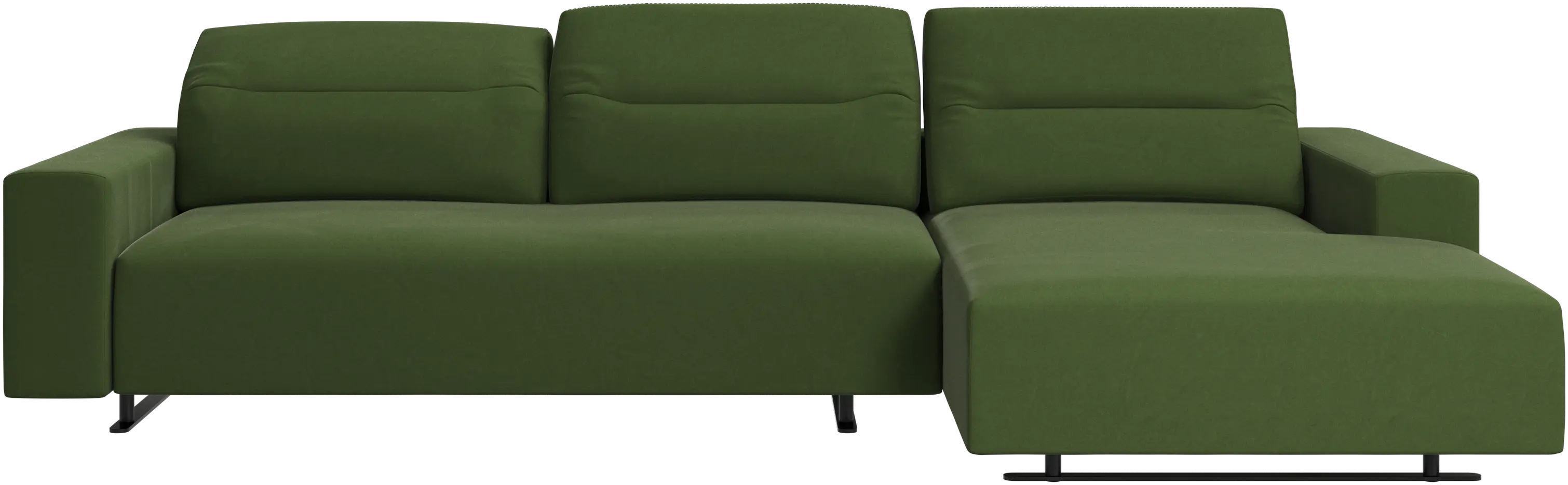 Hampton sofa with adjustable back and resting unit left side