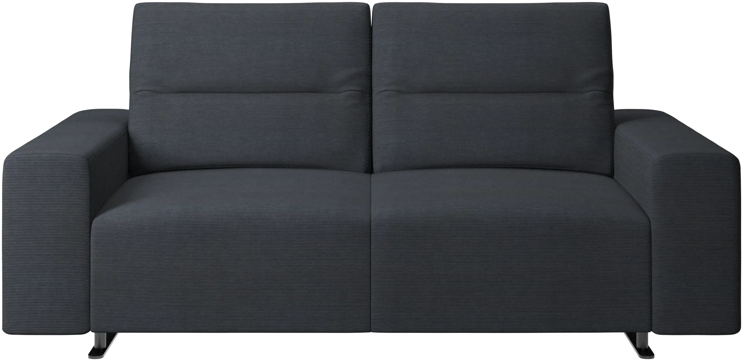 Hampton sofa with adjustable back and storage on the right side