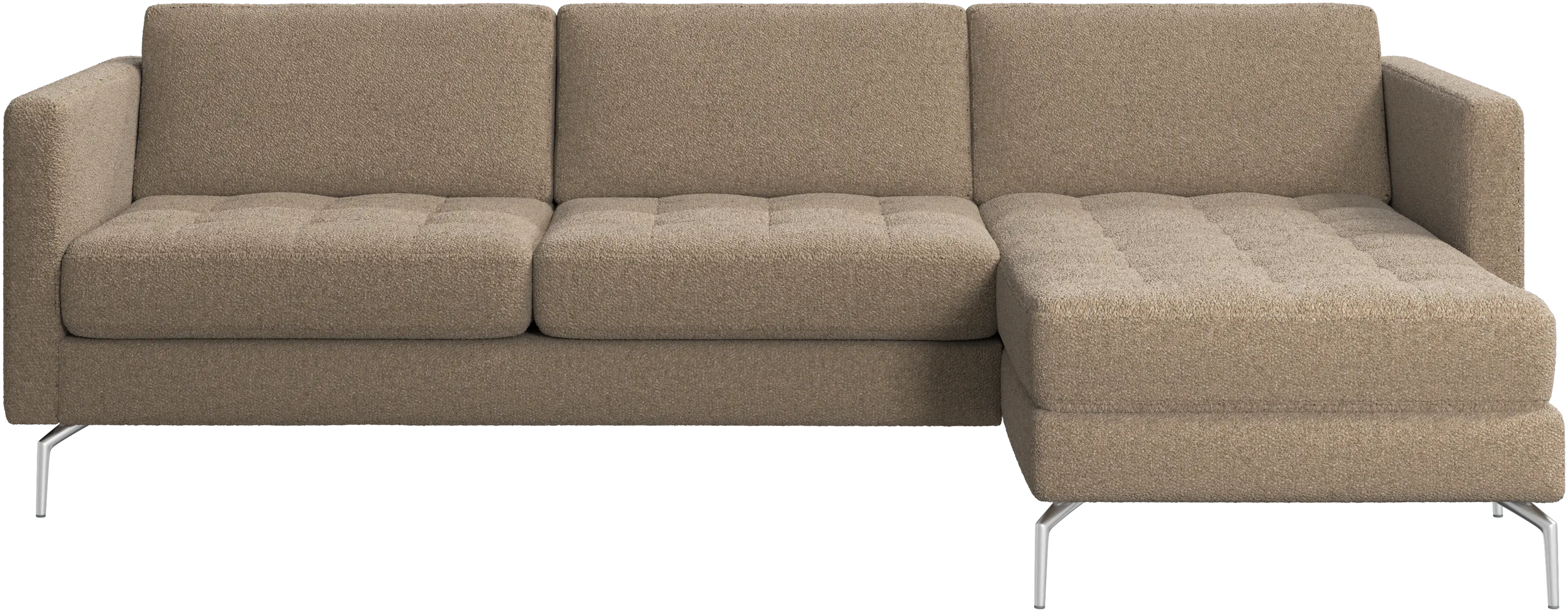 Osaka sofa with resting unit, tufted seat