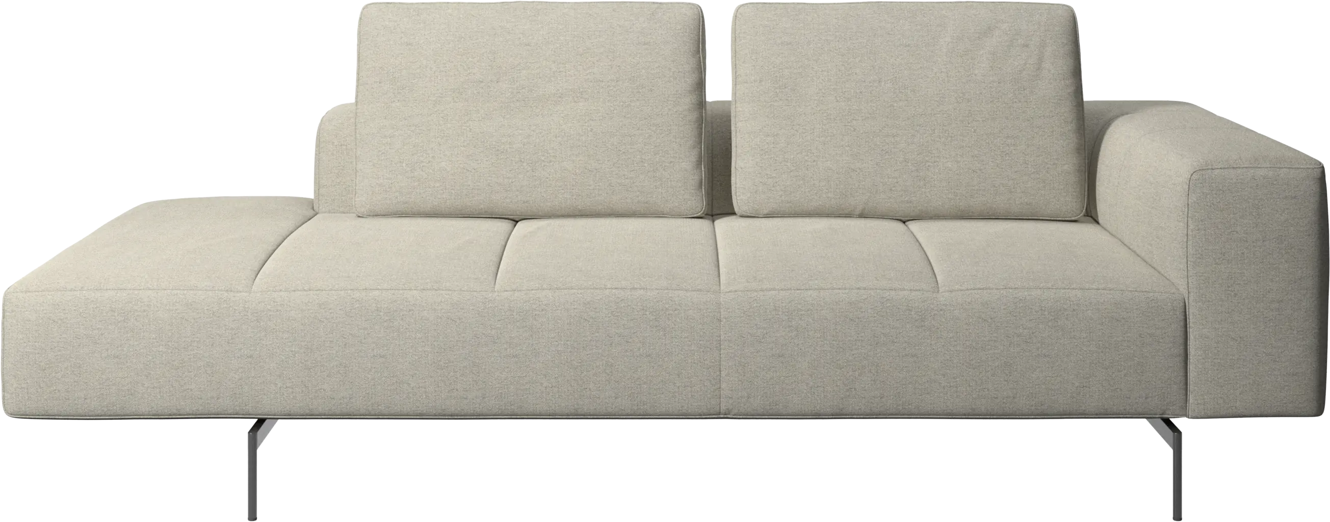 Amsterdam resting module for sofa, armrest right, open end left