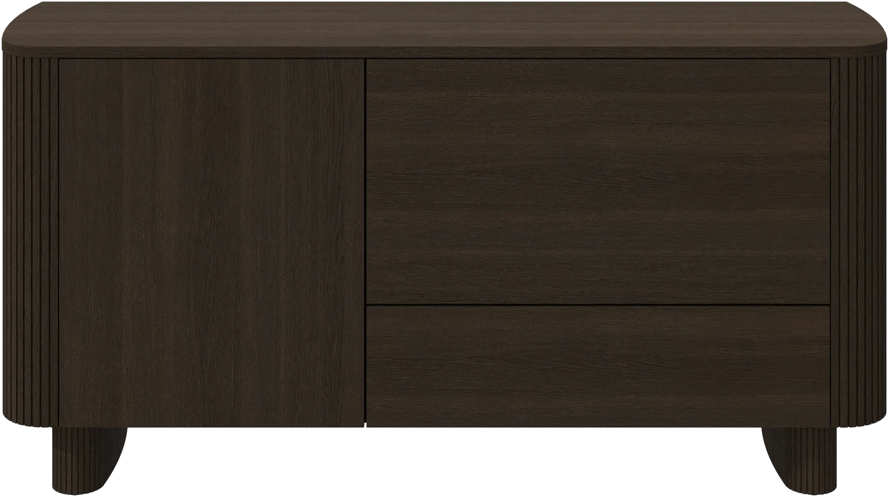 Buffet avec section abattante