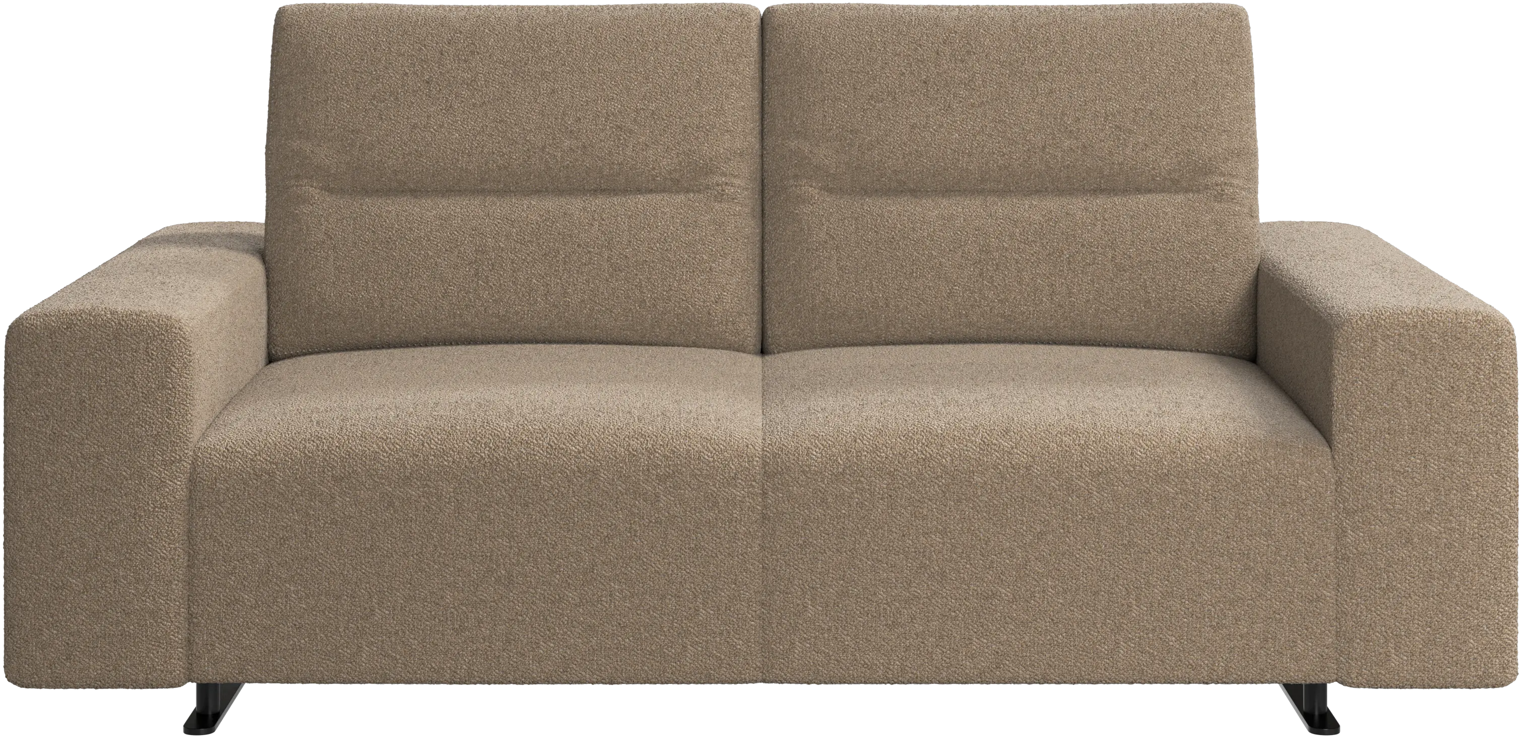 Hampton sofa with adjustable back and storage on the left side