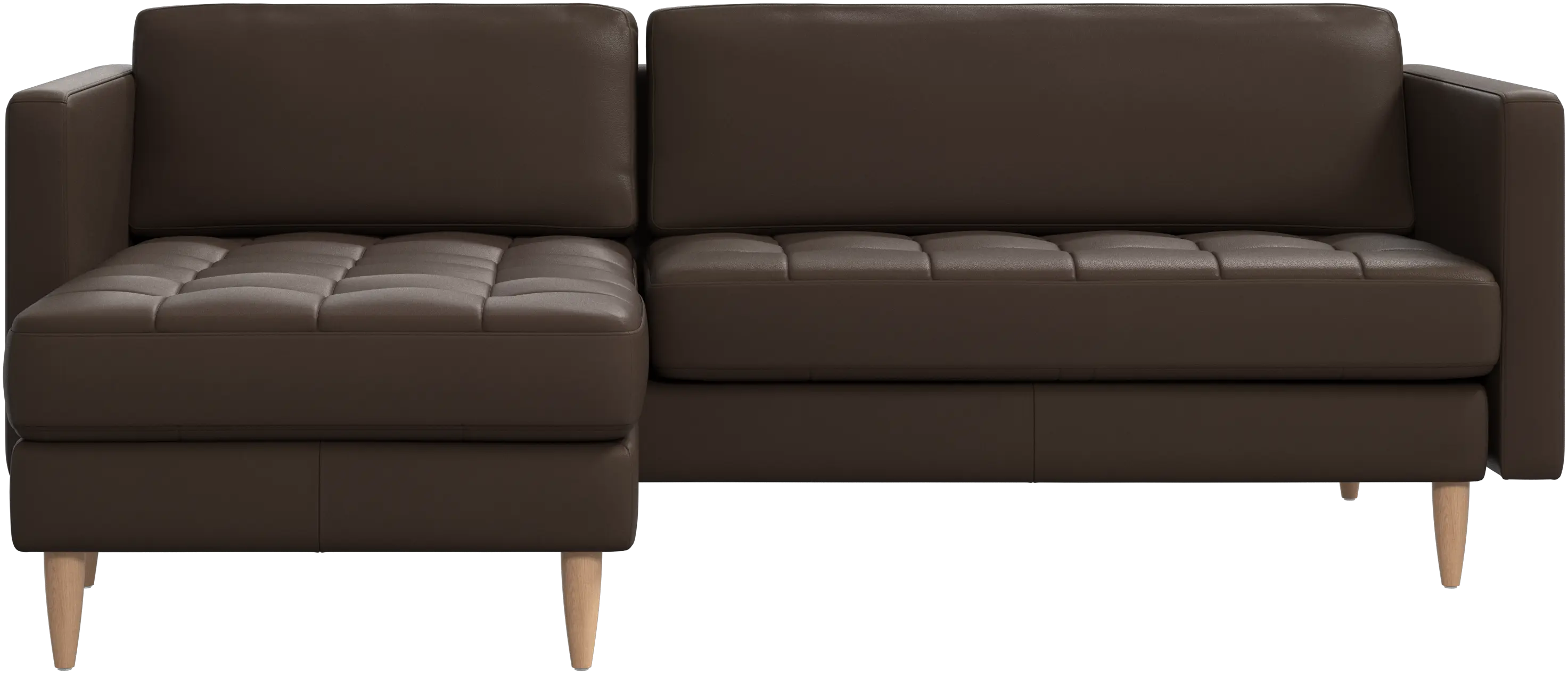 Osaka sofa with resting unit, tufted seat