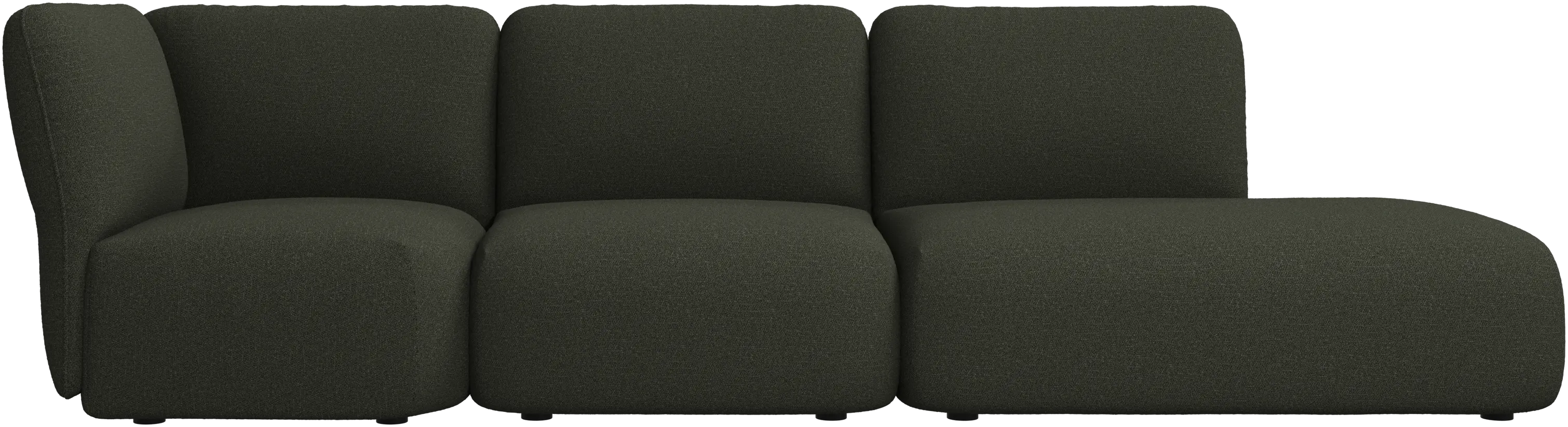 Paraggi sofa with lounging unit left