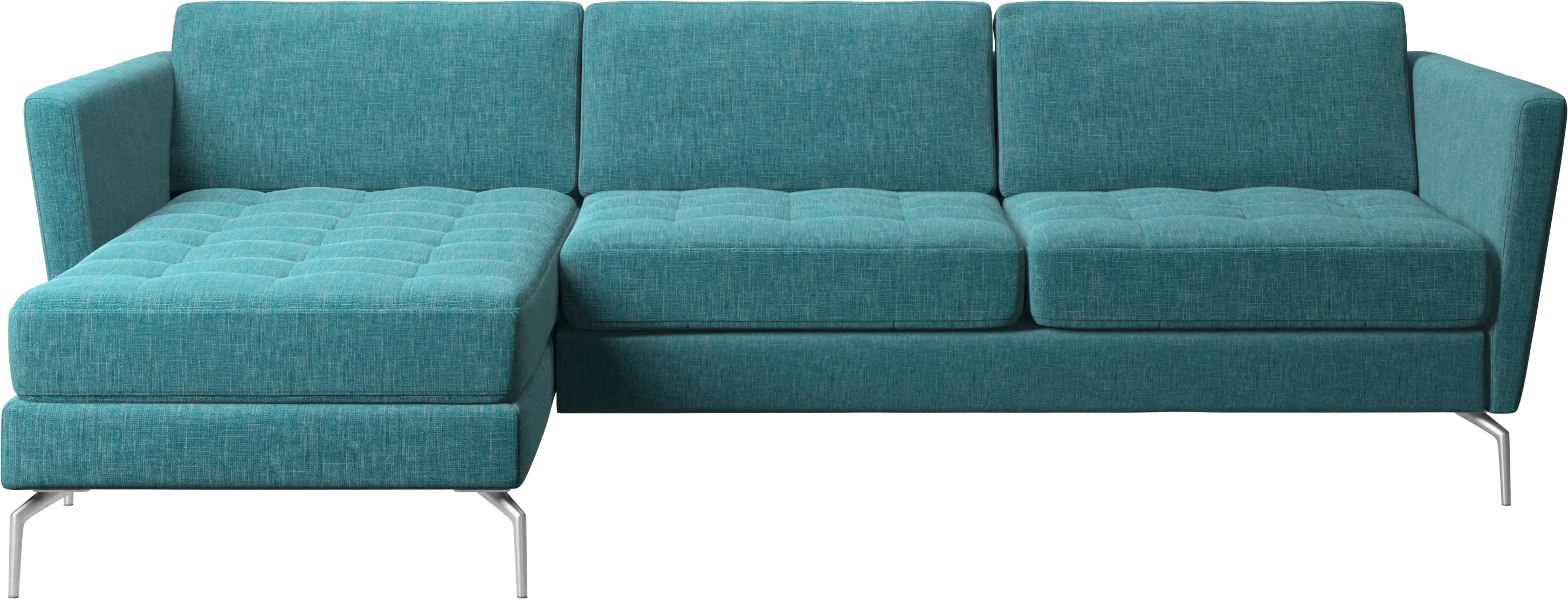 Osaka sofa with resting unit, tufted seat