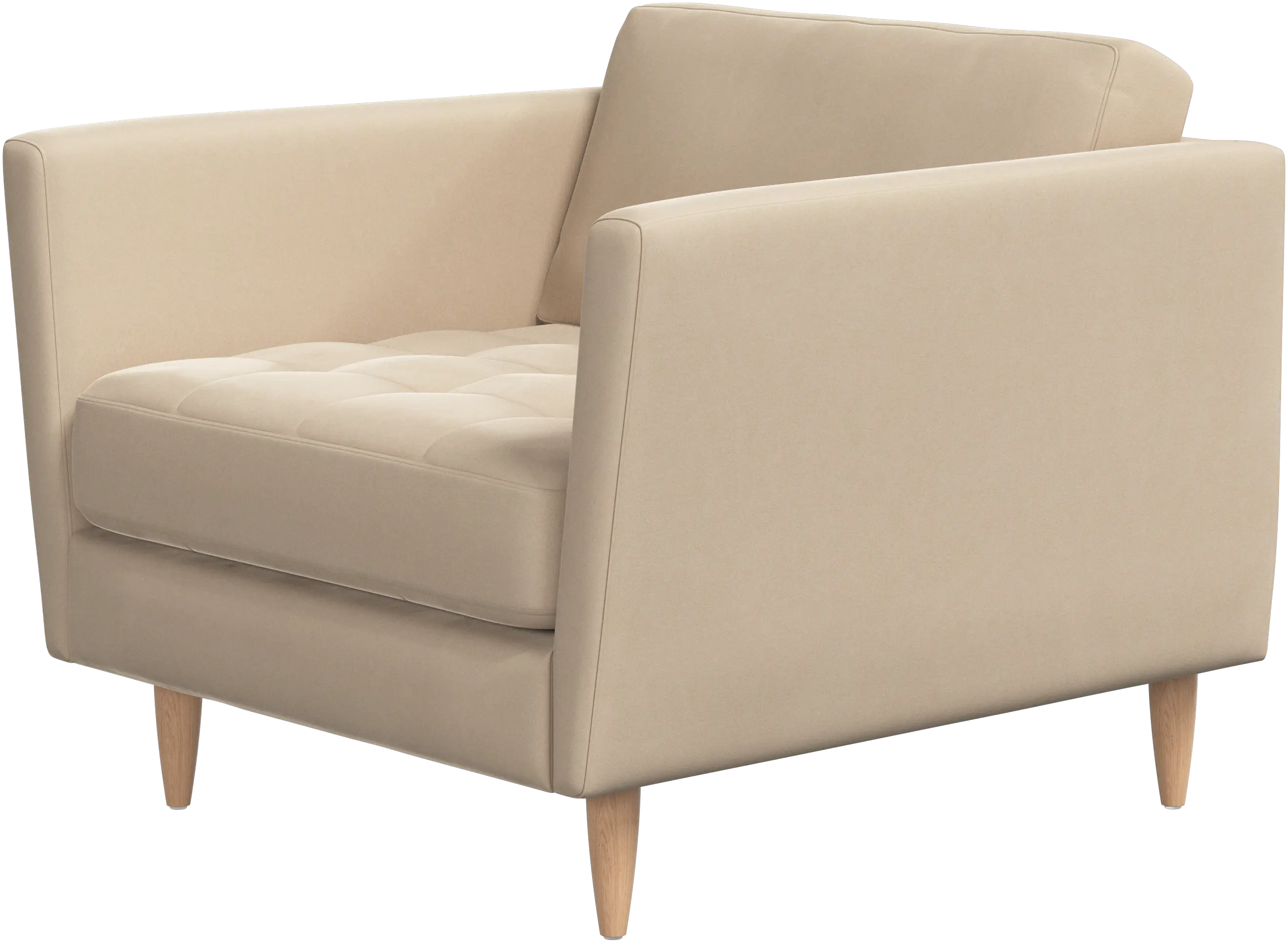 Osaka chair, tufted seat