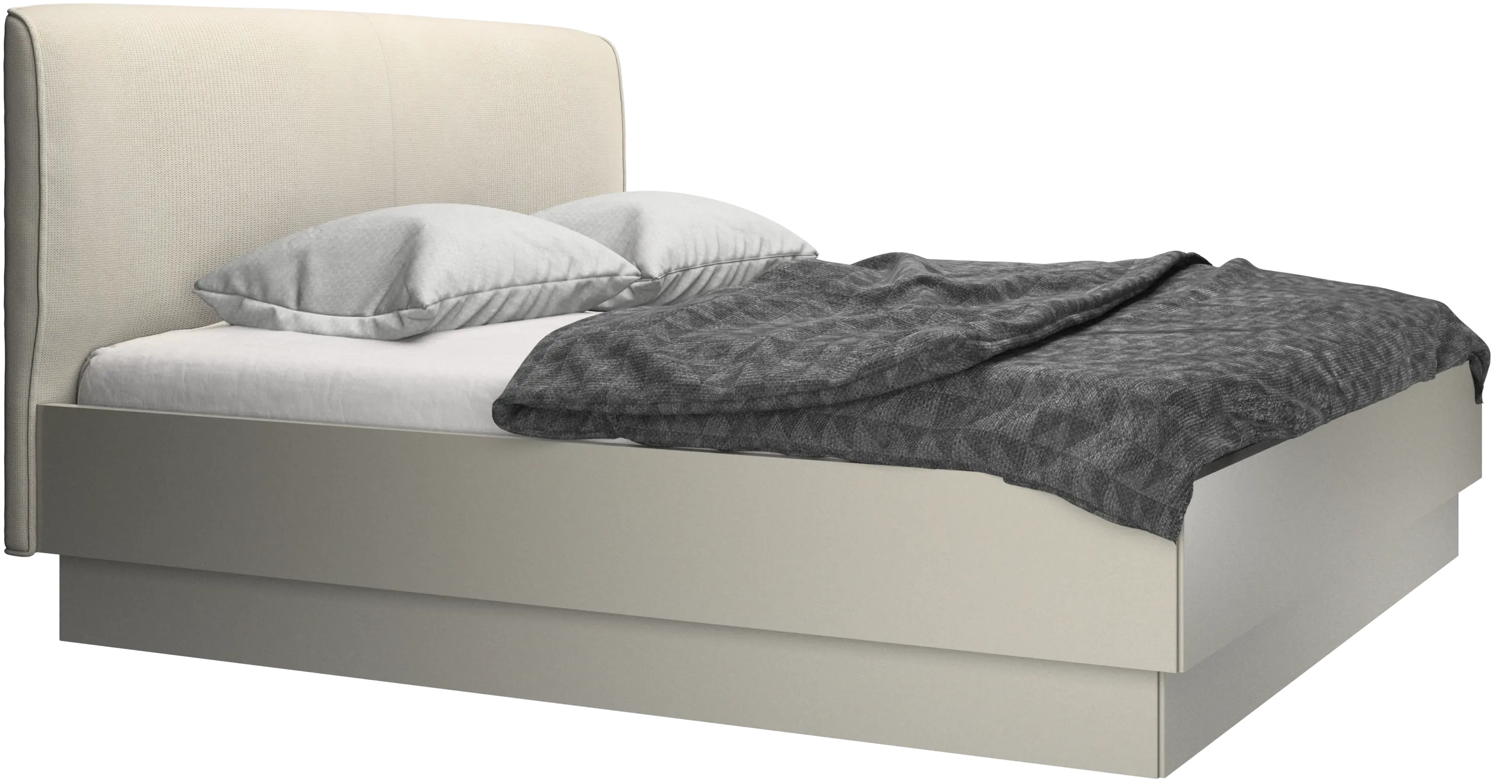 Houston, upholstered bed with storage