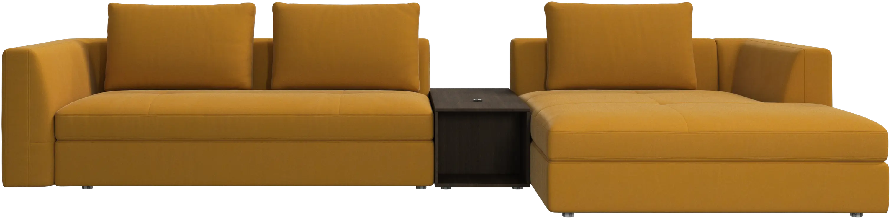 Bergamo chaise longue sofa with storage