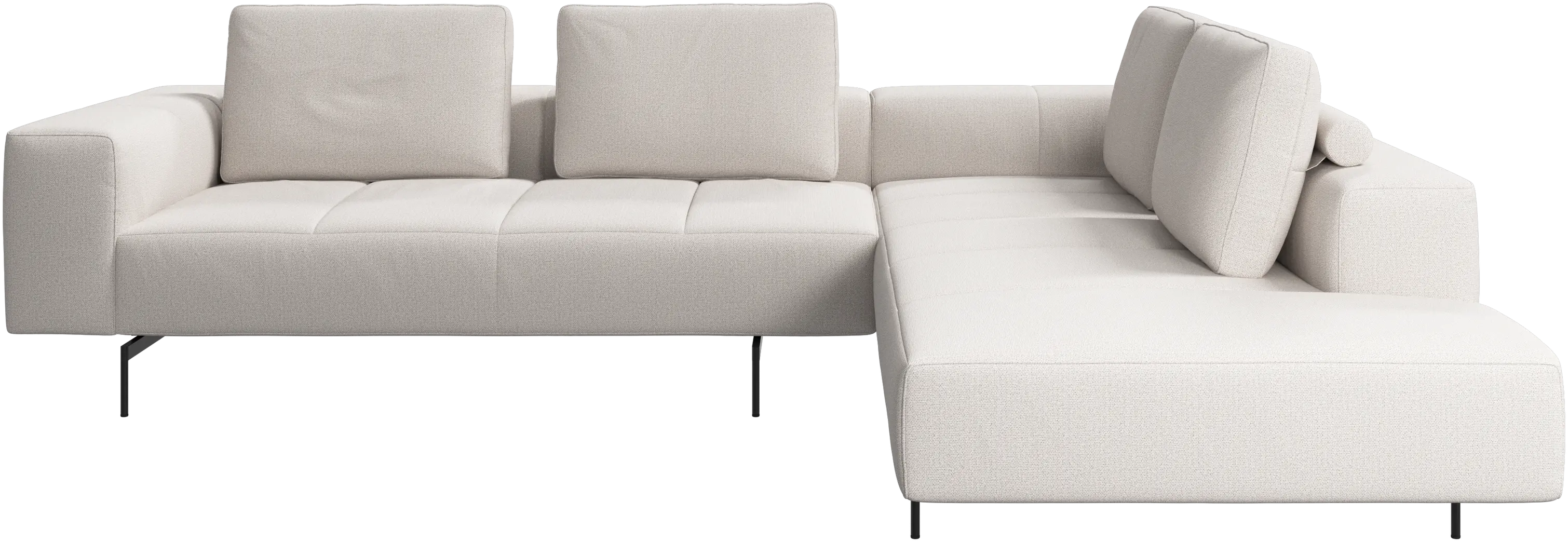 Amsterdam corner sofa with lounging unit