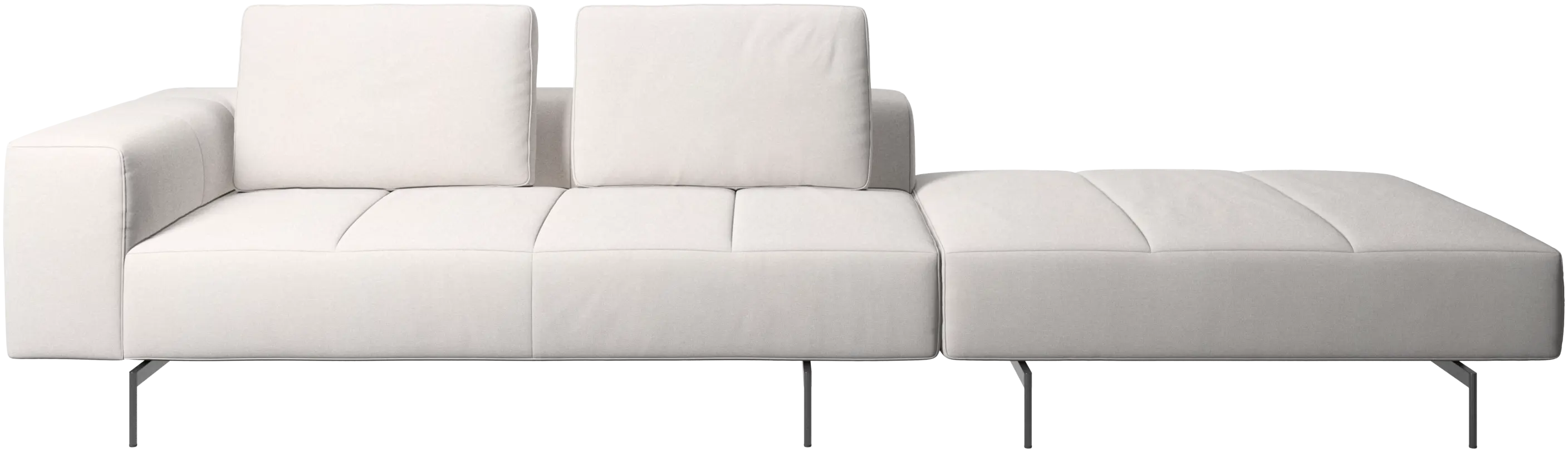 Amsterdam sofa with footstool on right side
