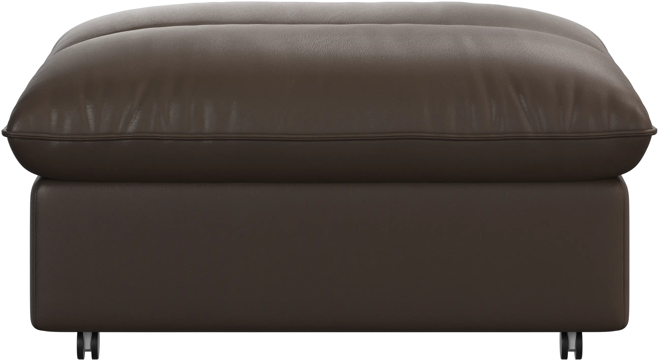Southampton pouf on wheels with storage