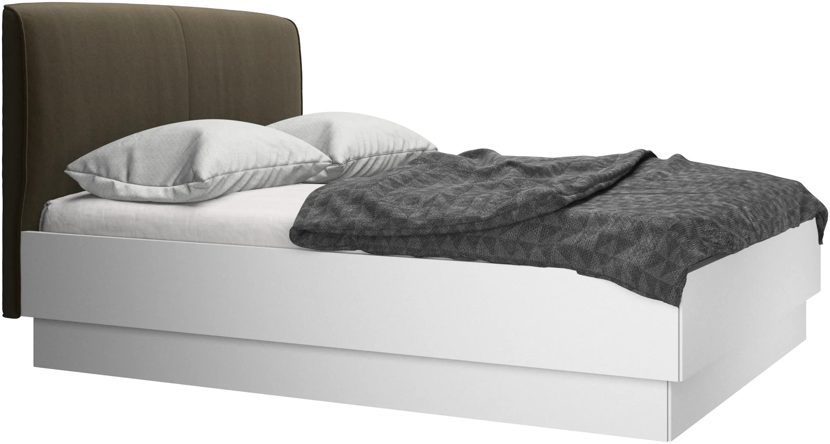 Houston, upholstered bed with storage