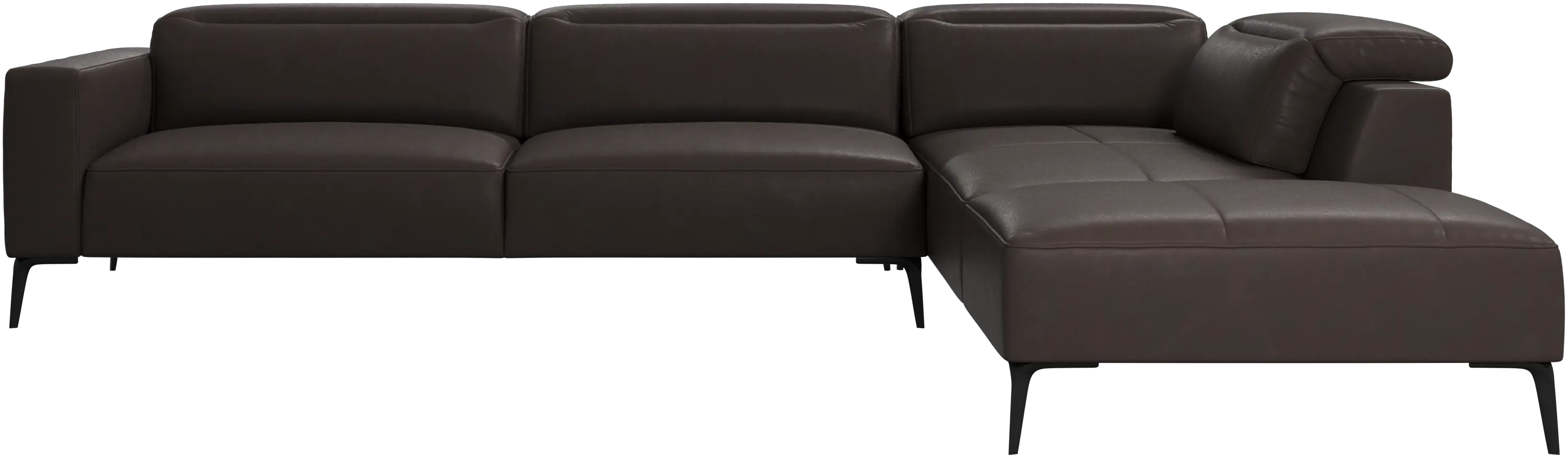 Zürich corner sofa with lounging unit