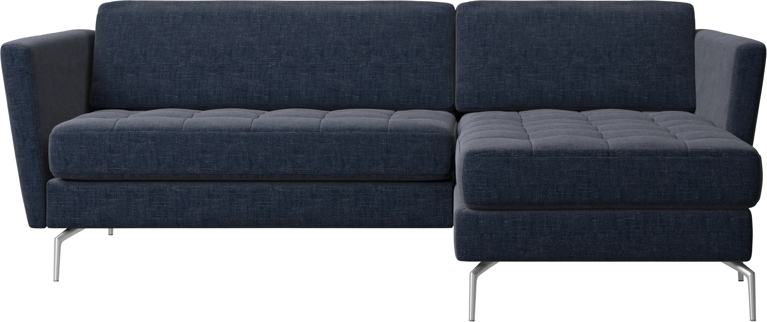 Osaka sofa with resting unit, tufted seat
