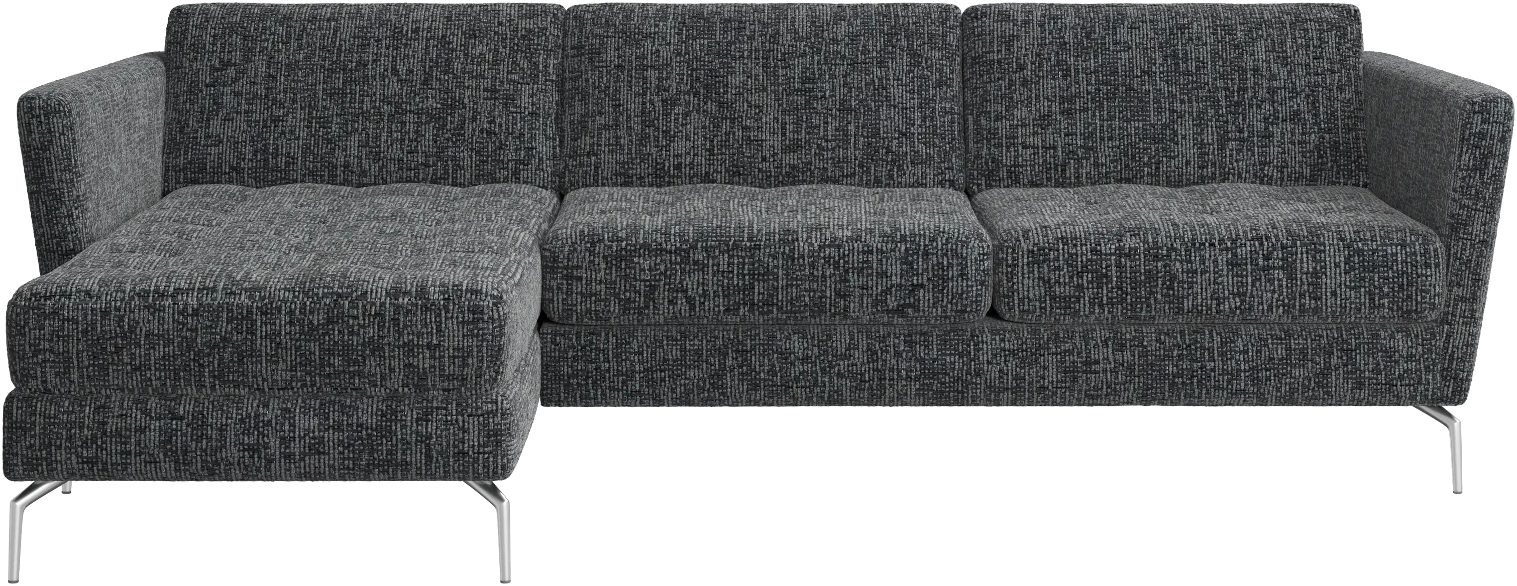 Osaka sofa with resting unit, tufted seat