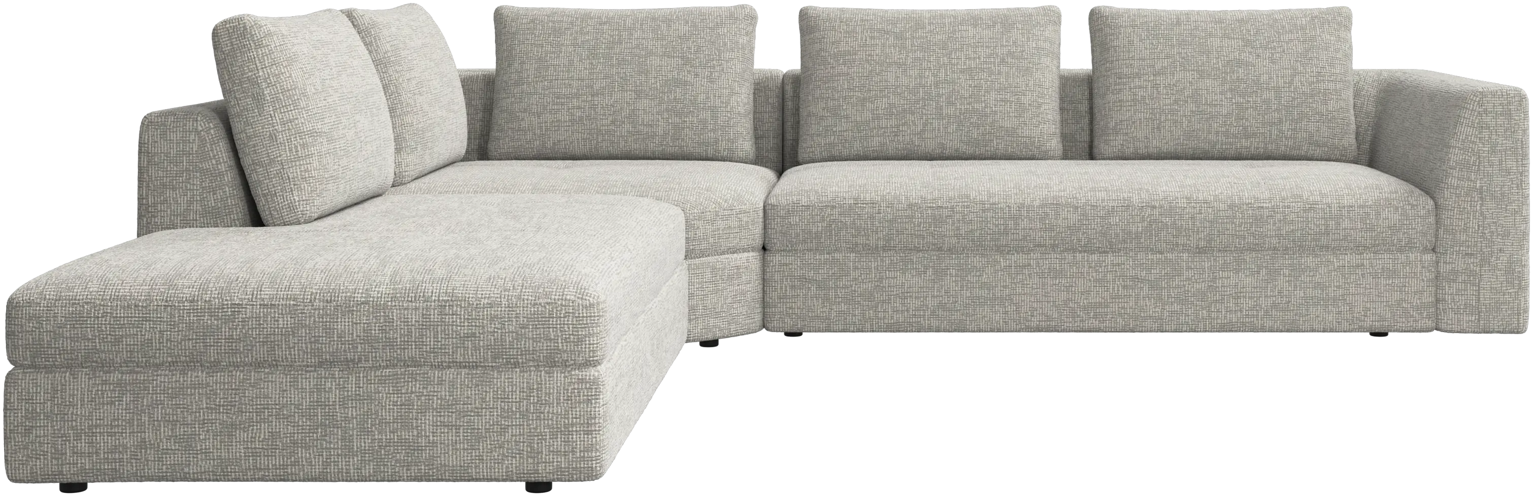 Bergamo corner sofa with lounging unit