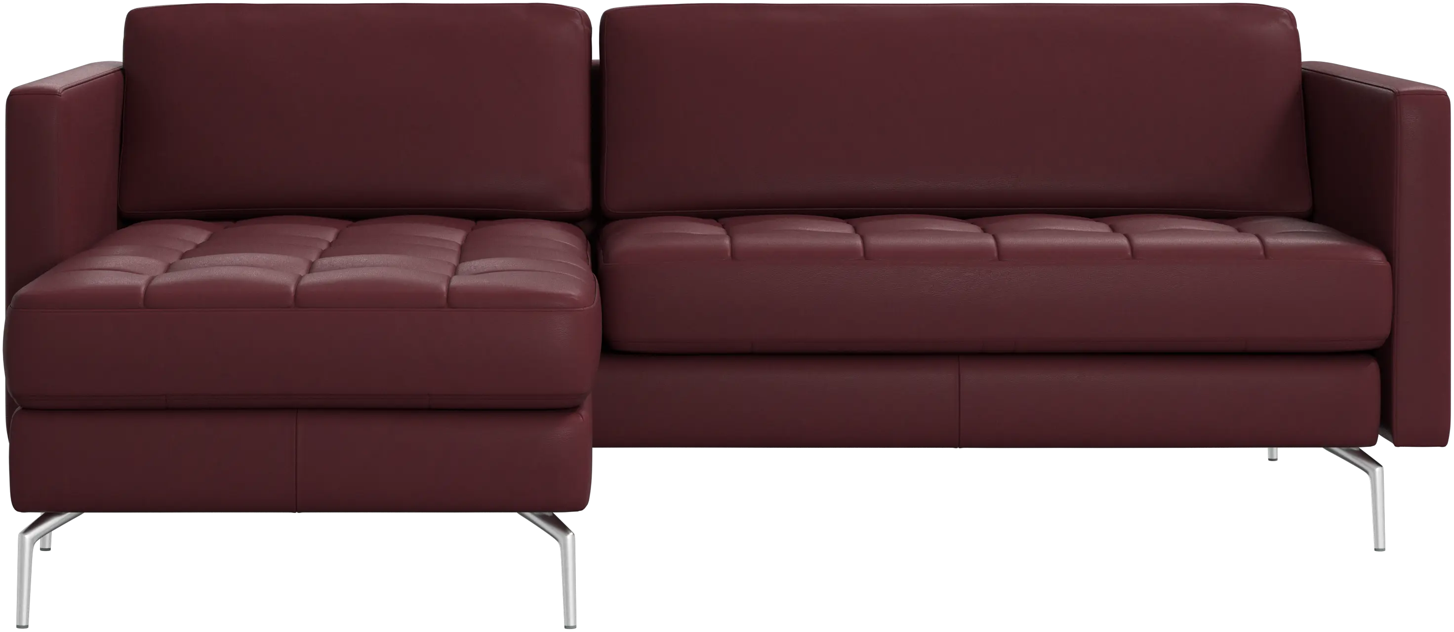 Osaka sofa with resting unit, tufted seat