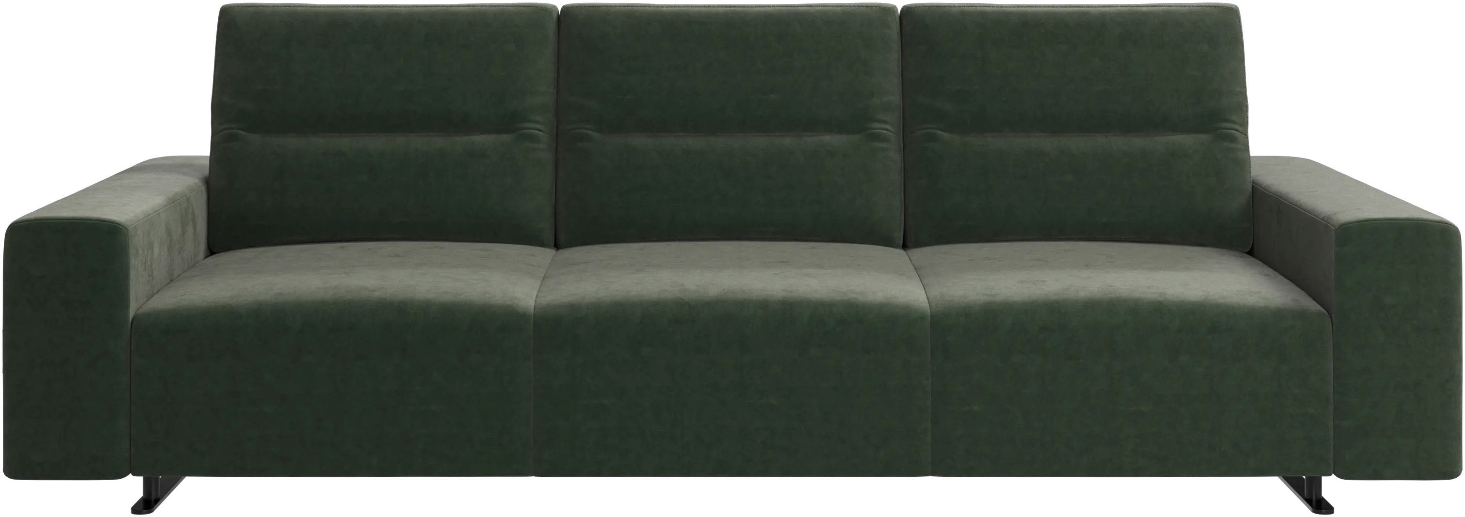 Hampton sofa with adjustable back and storage on the right side