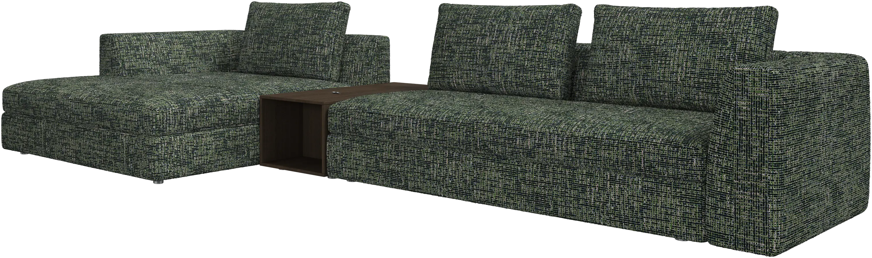 Bergamo chaise longue sofa with storage