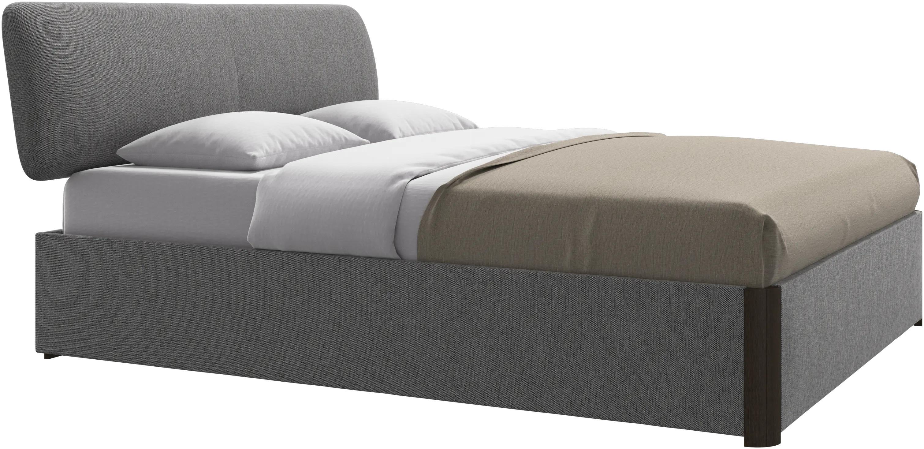 Element bed, bed-mounted headboard, with slats, excl. mattress