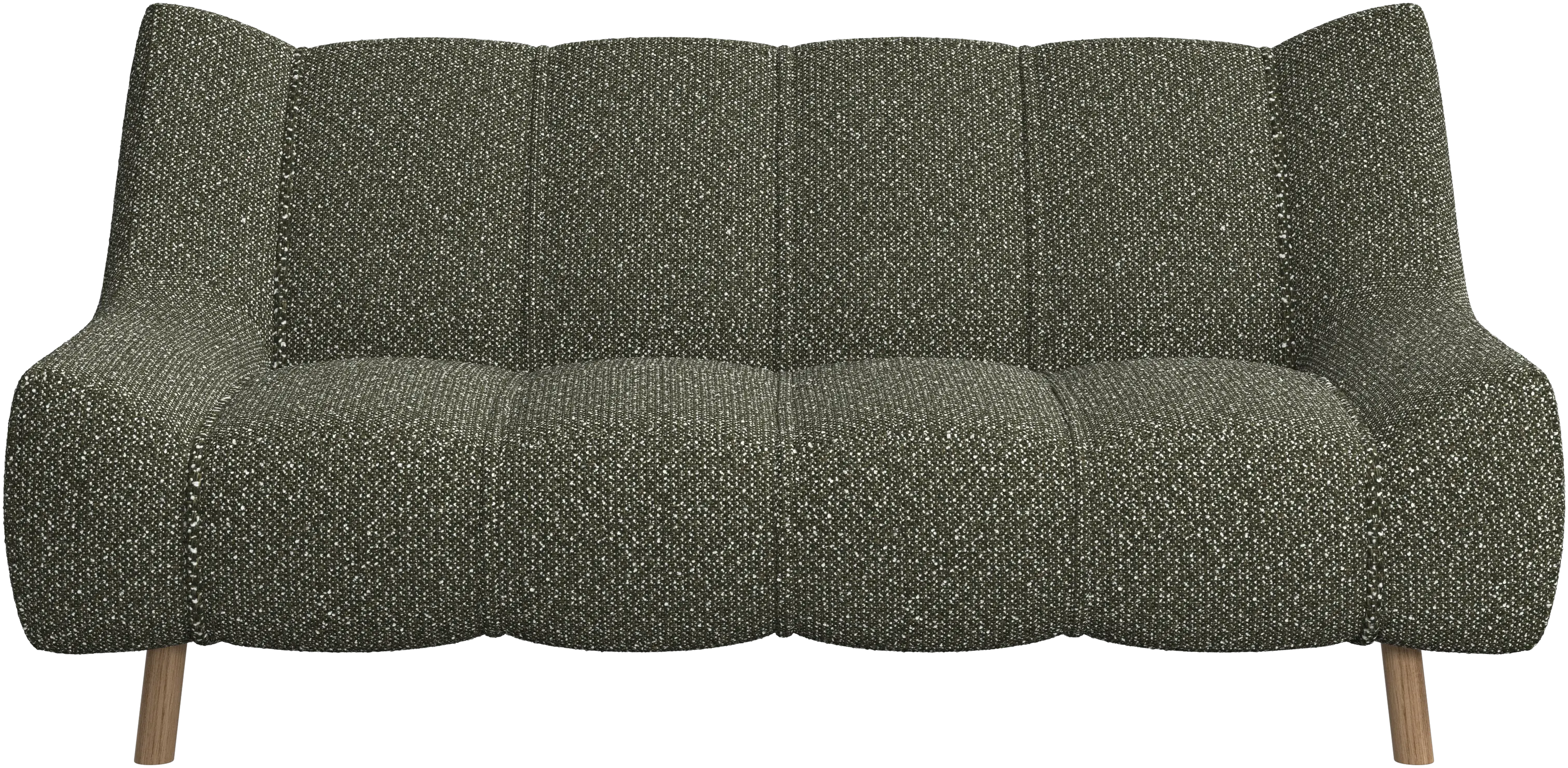 Sofá Nawabari de 2 plazas, pierna de madera