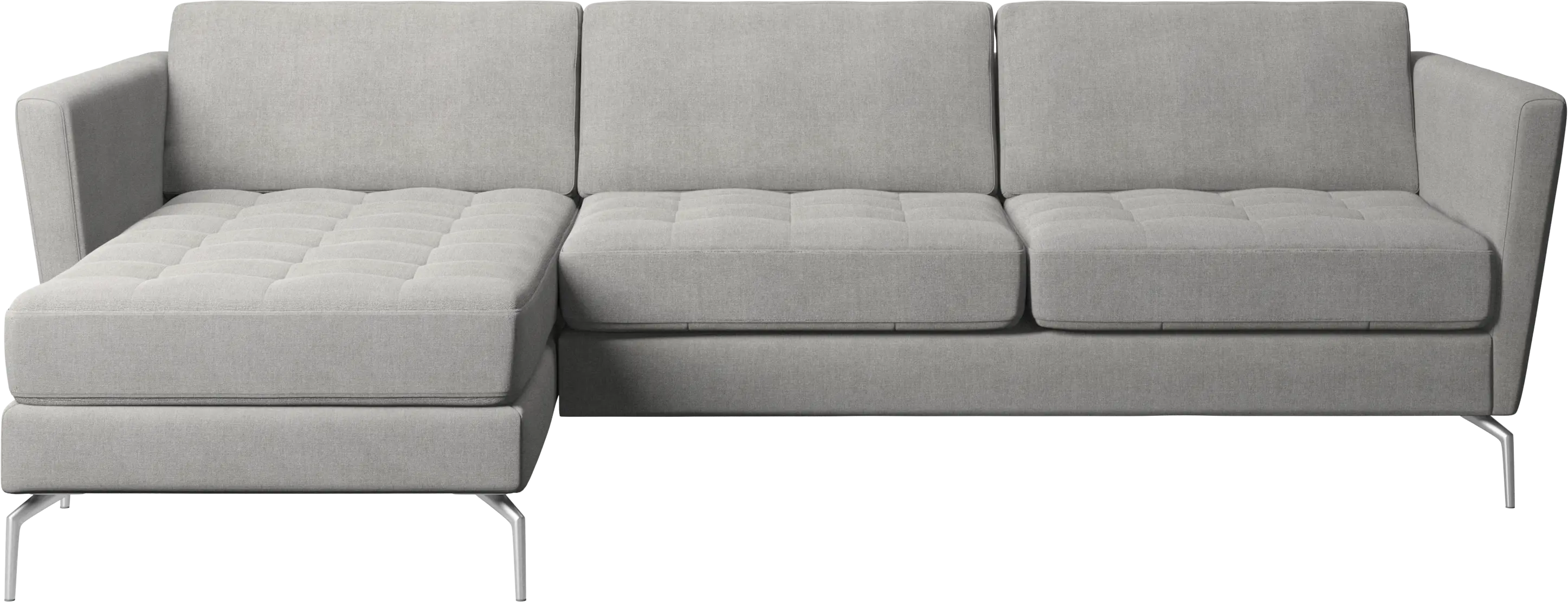 Osaka sofa with resting unit, tufted seat