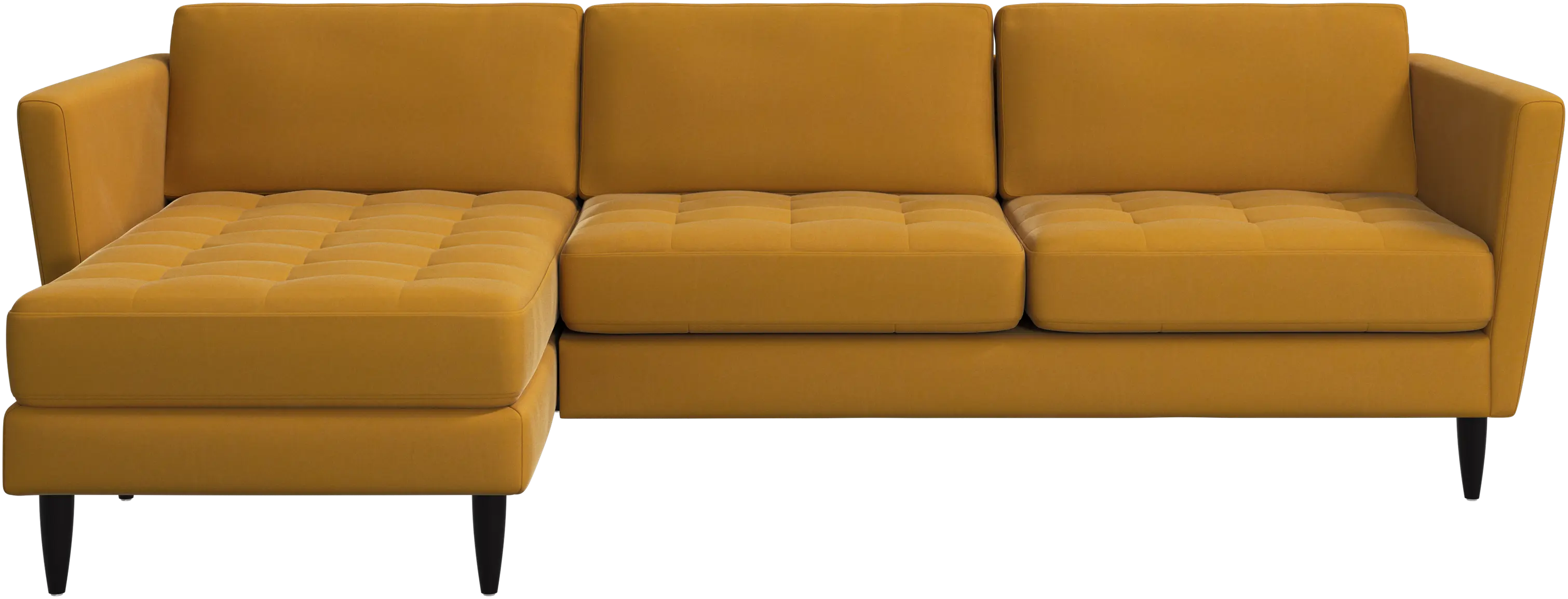Osaka sofa with resting unit, tufted seat
