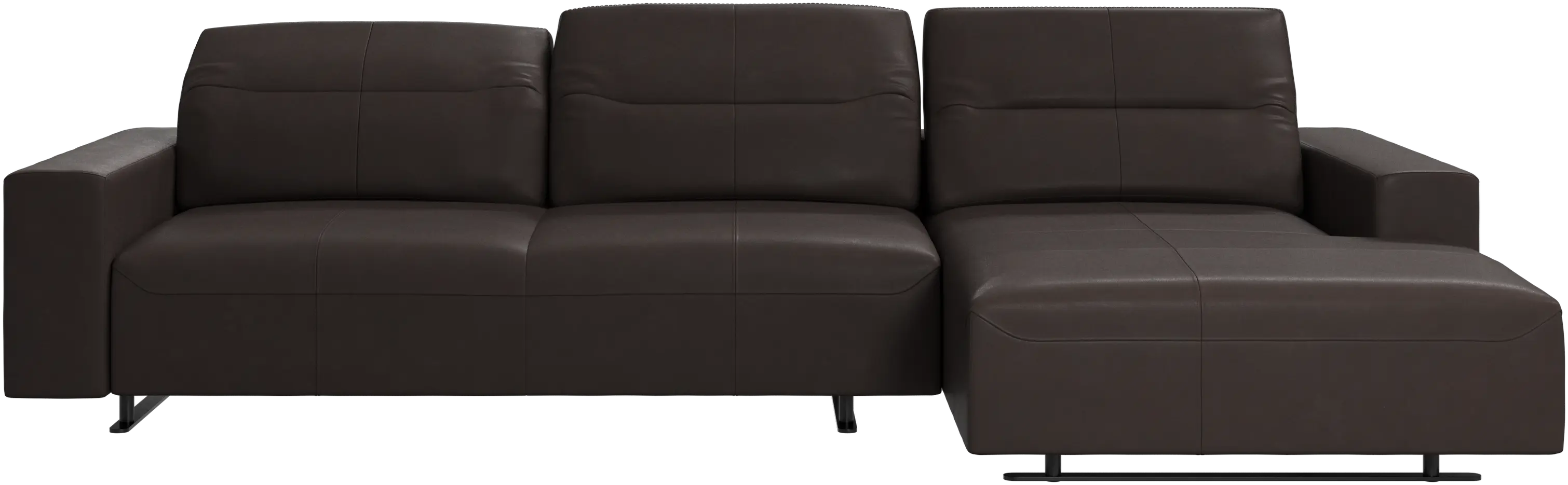 Hampton sofa with adjustable back and resting unit left side