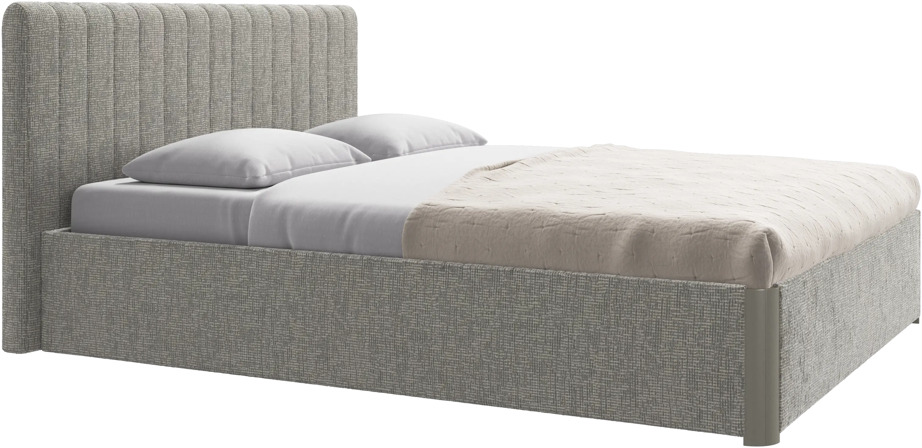 Element bed, bed-mounted headboard, without slats, excl. mattress