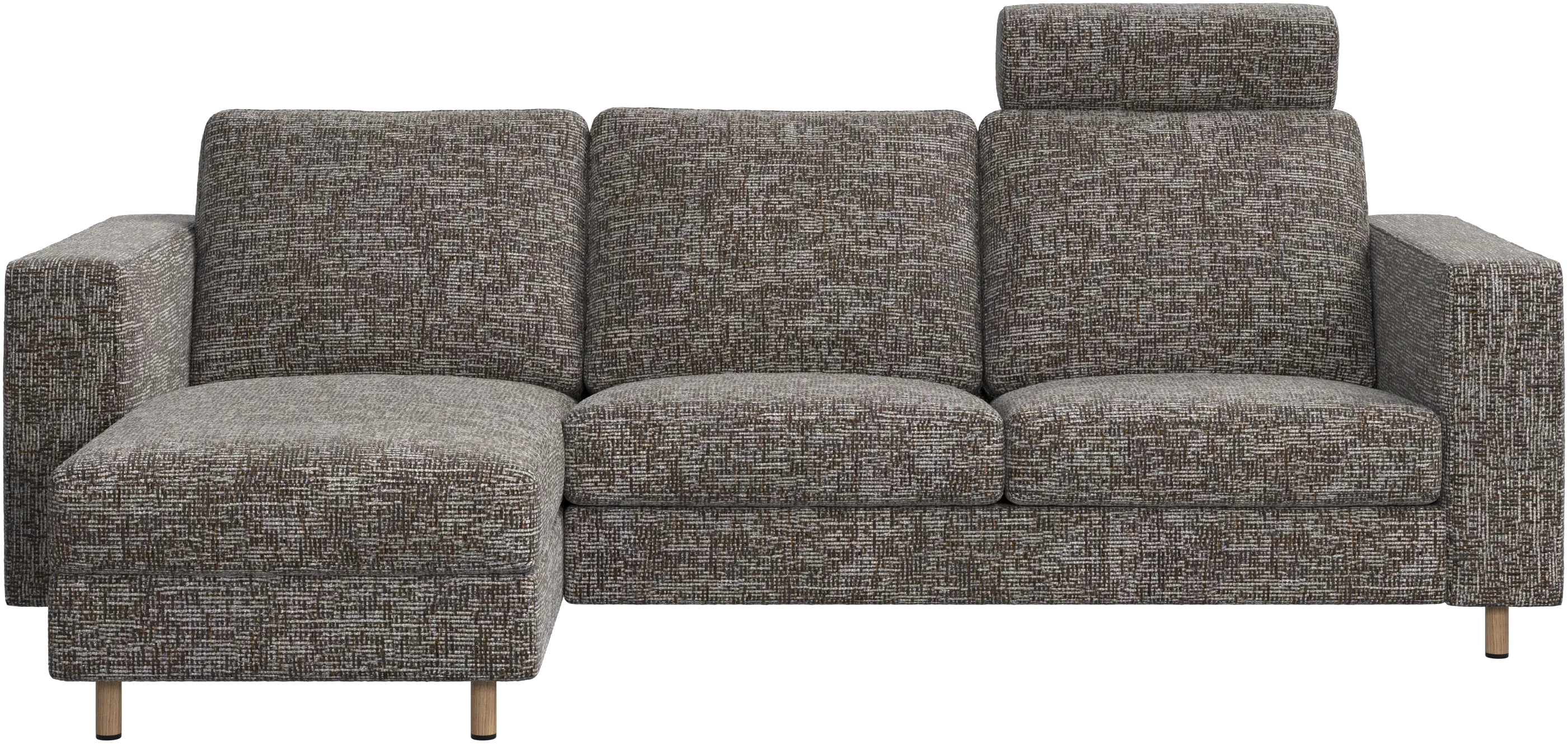 Sofá Indivi com chaise longue à esquerda