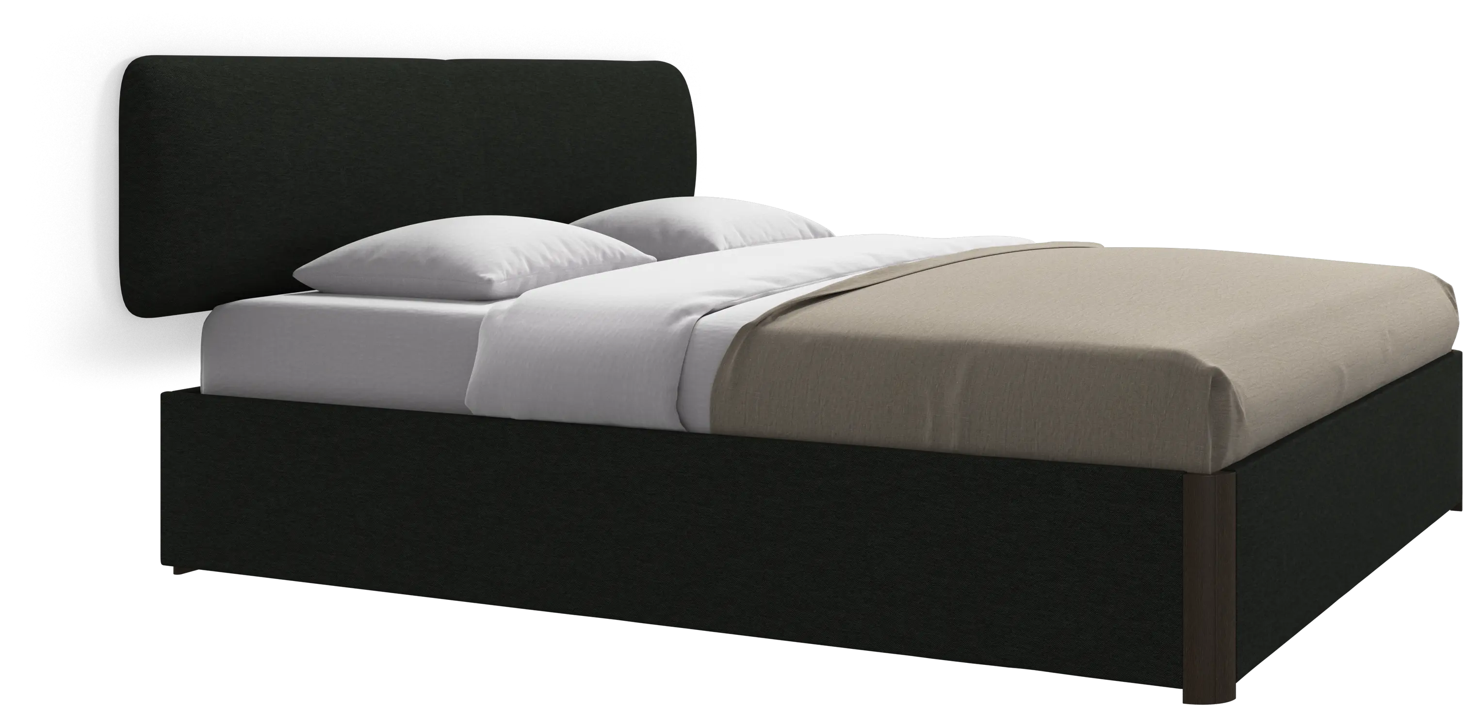 Element bed, wall-mounted headboard, with slats, excl. mattress