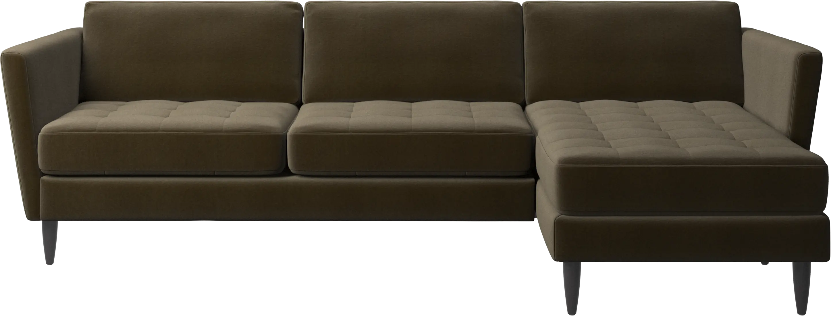 Osaka sofa with resting unit, tufted seat