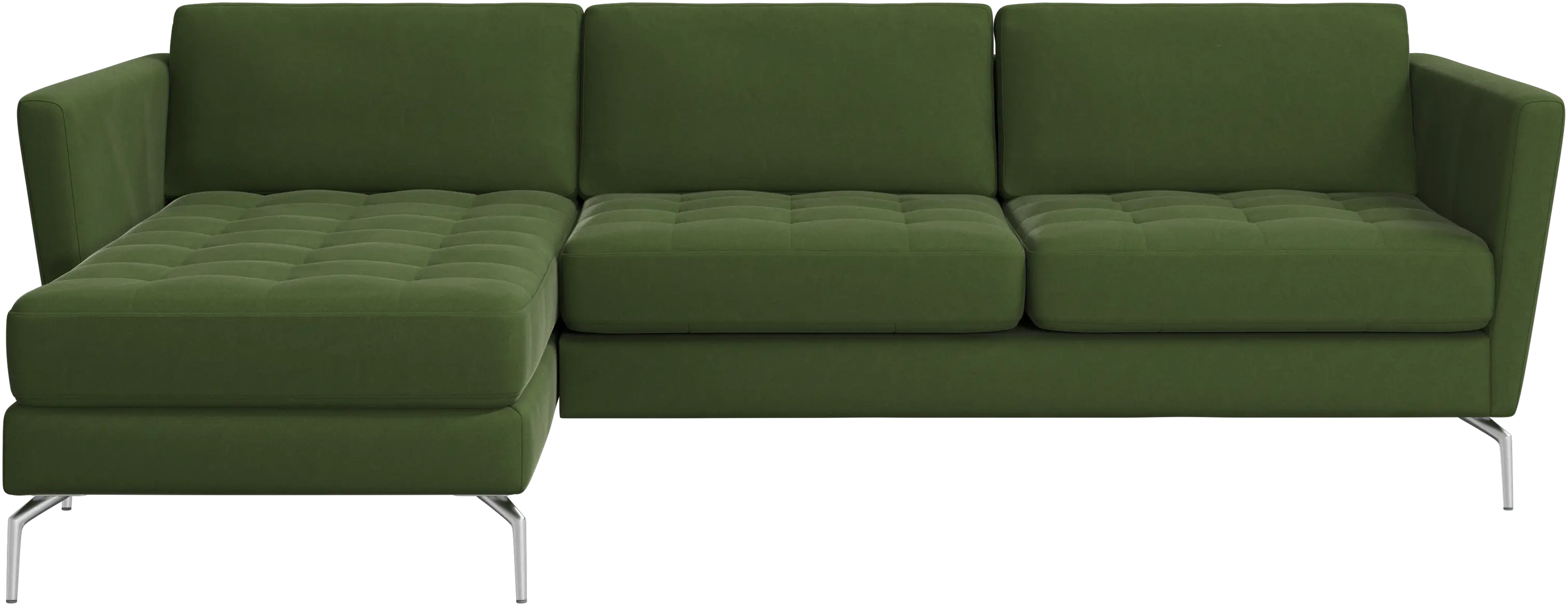 Osaka sofa with resting unit, tufted seat