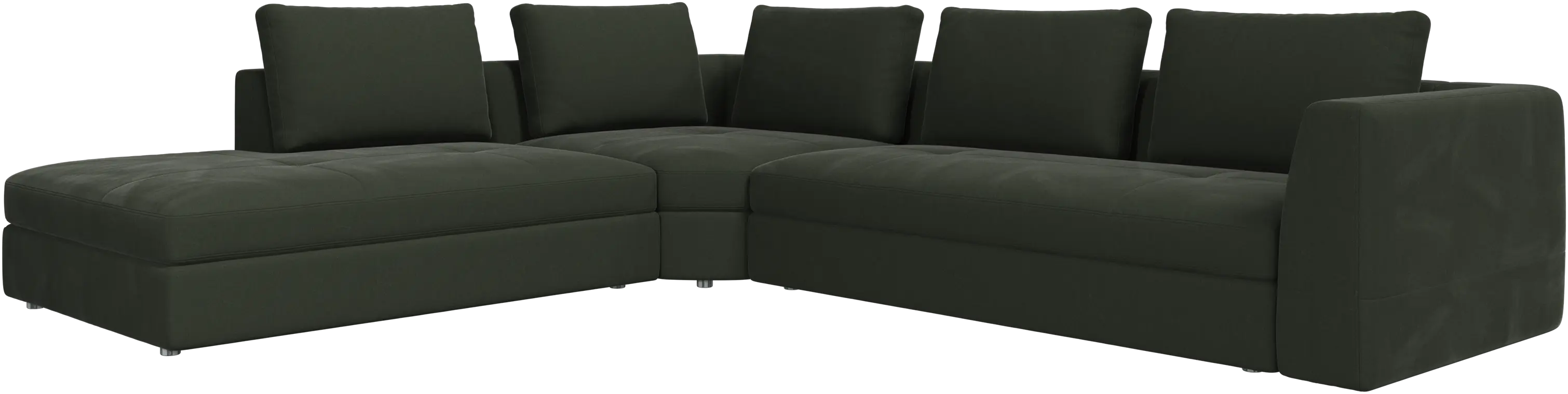Bergamo corner sofa with lounging unit