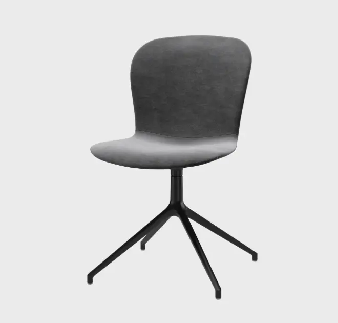 EXTRA 10% OFF, 2x Adelaide slim chairs grey Velvet - 30%