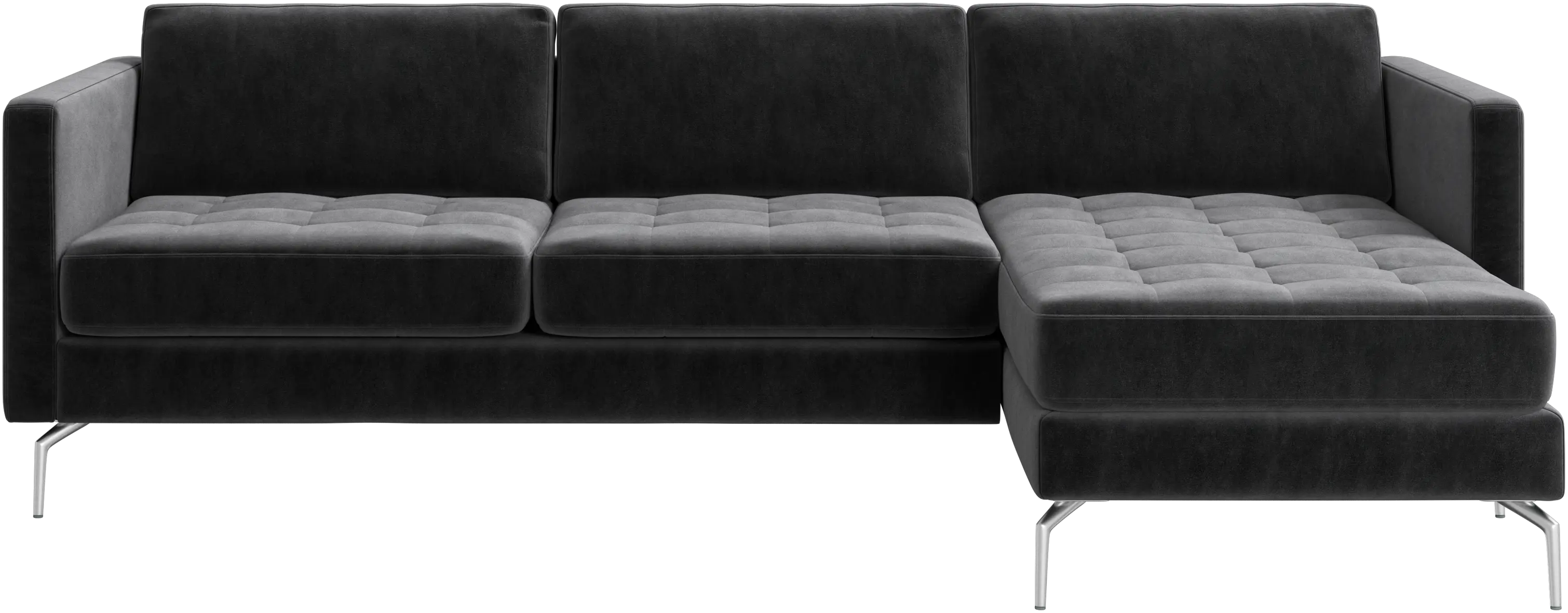 Osaka sofa with resting unit, tufted seat