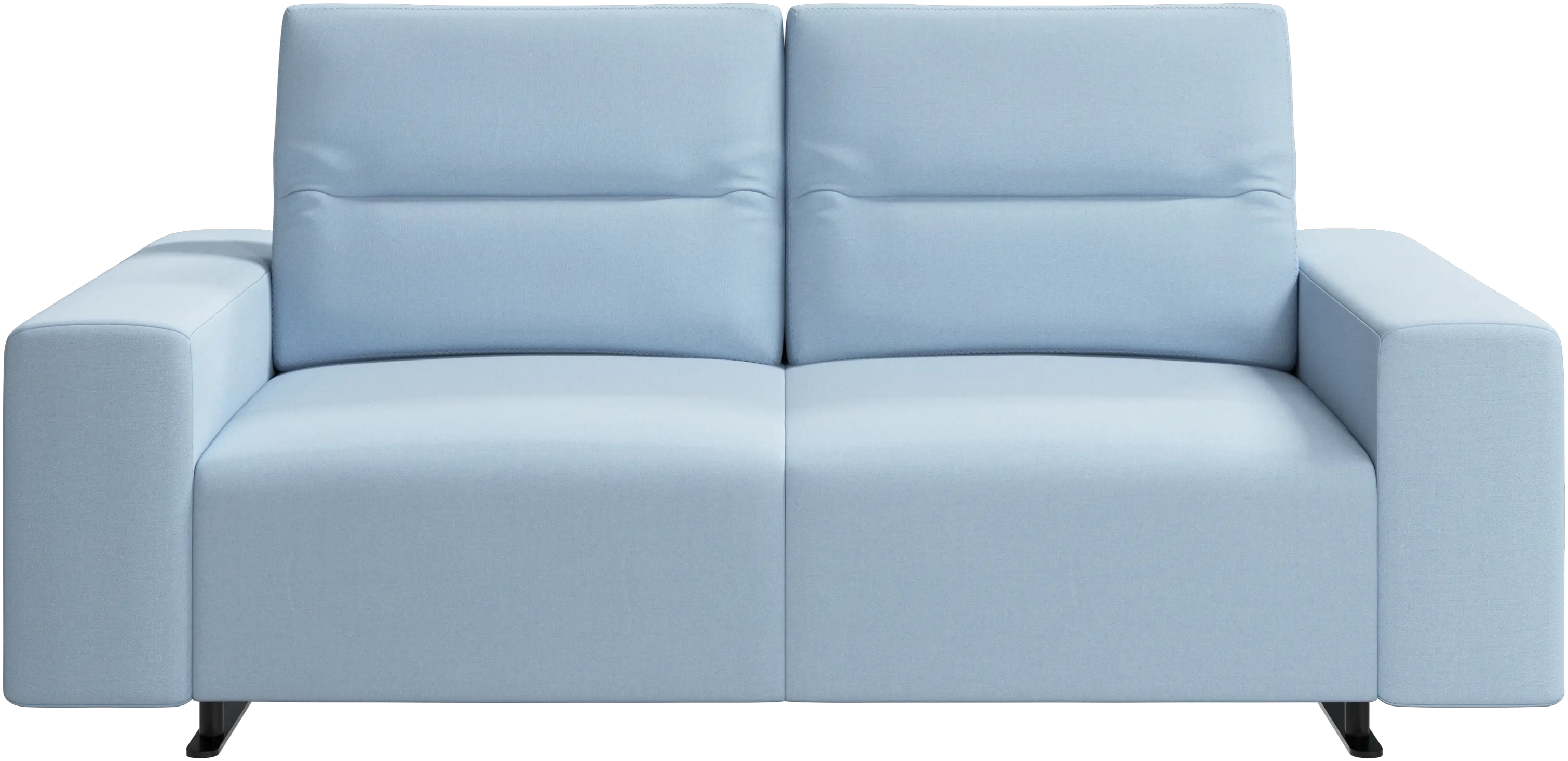 Hampton sofa with adjustable back and storage on the left side