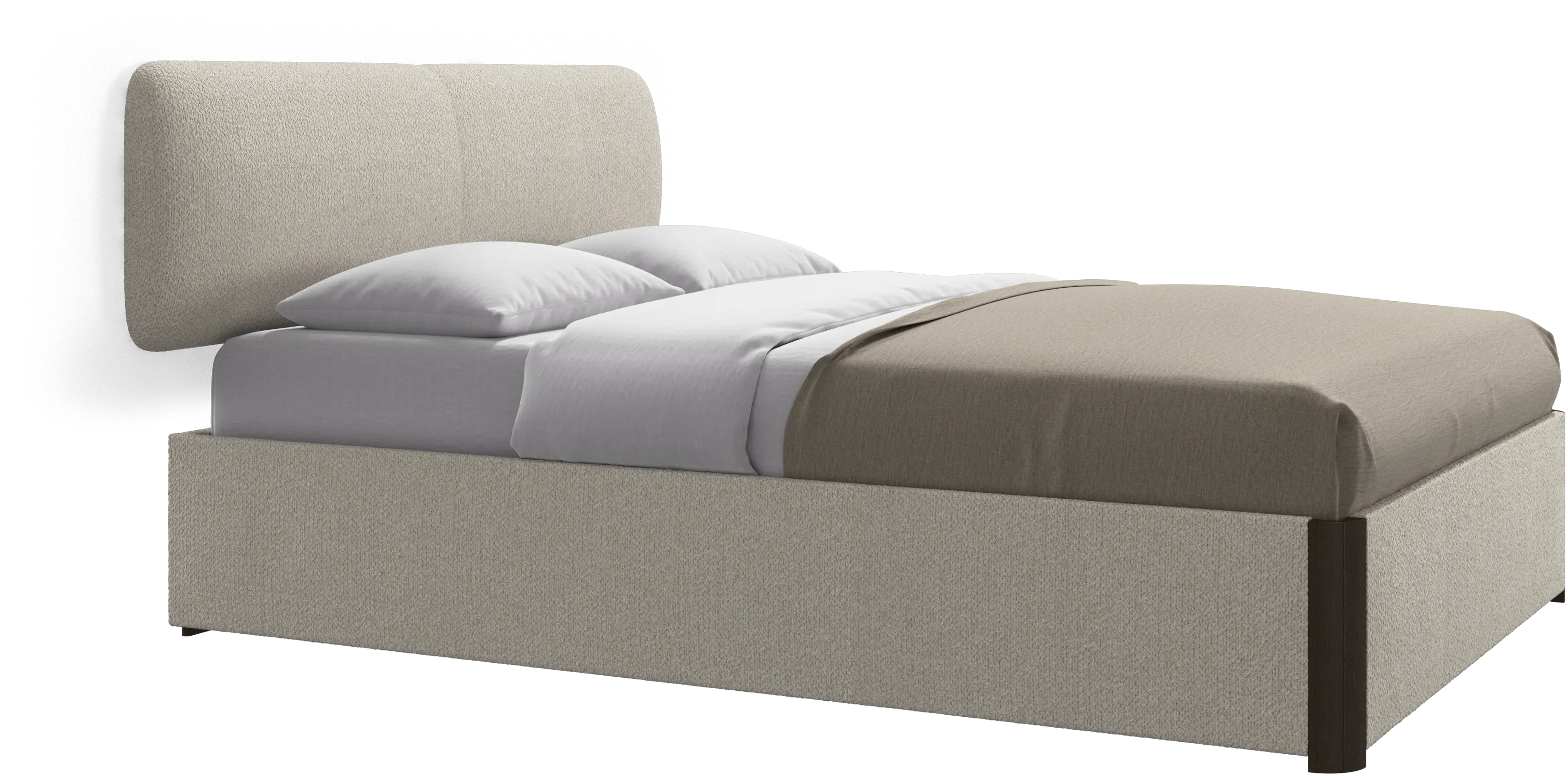 Element bed, wall-mounted headboard, with slats, excl. mattress
