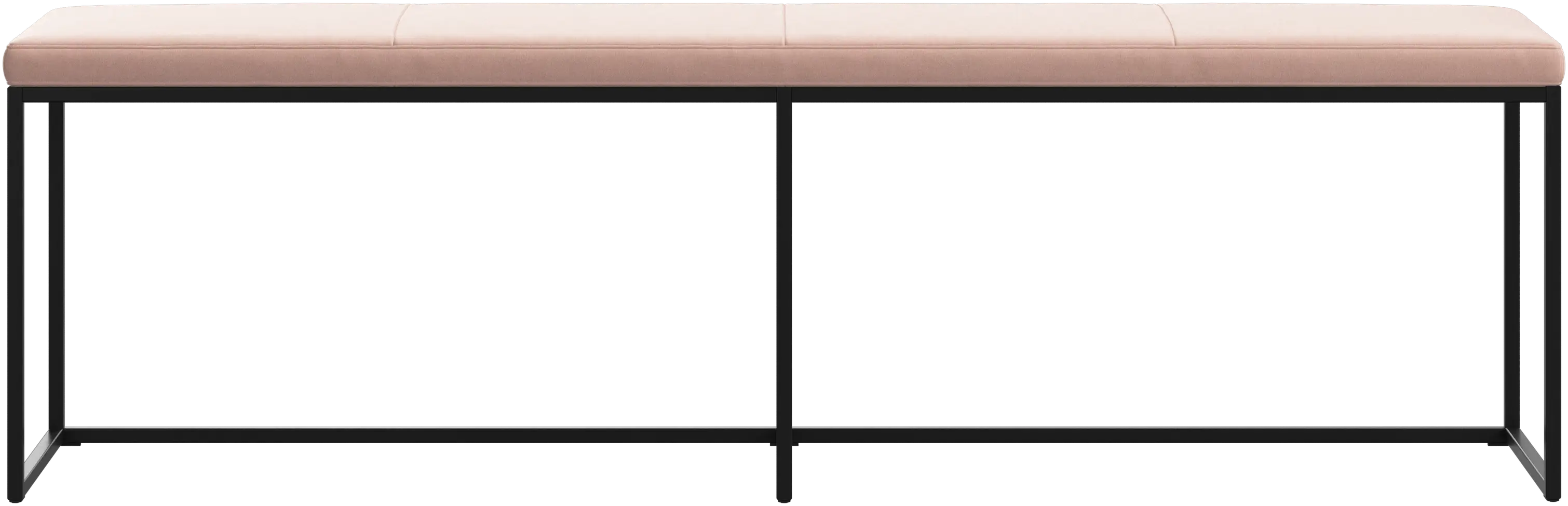 London stor bænk med hynde