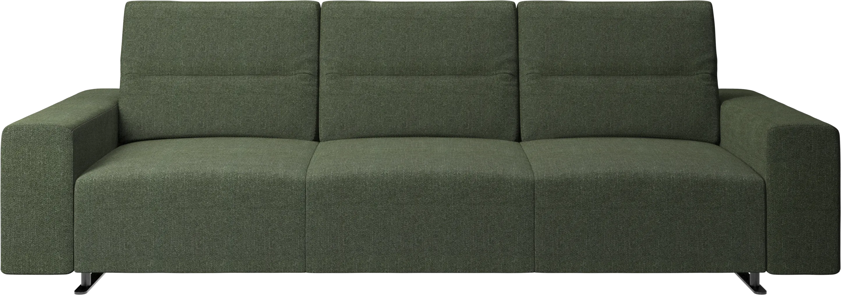 Hampton sofa with adjustable back and storage on the right side